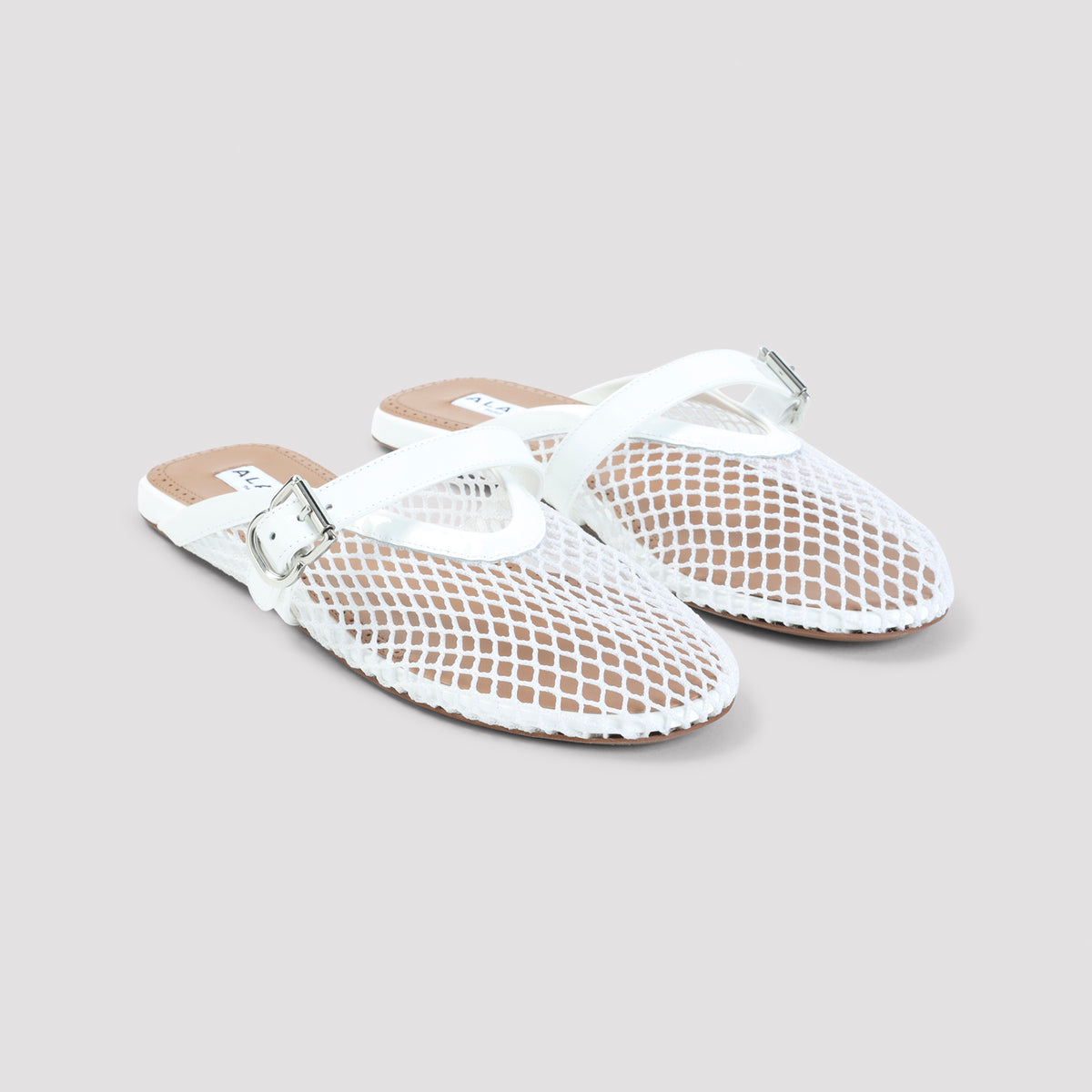 Alaïa Fishnet Flat Mules