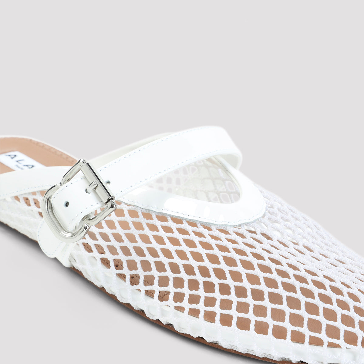 Alaïa Fishnet Flat Mules