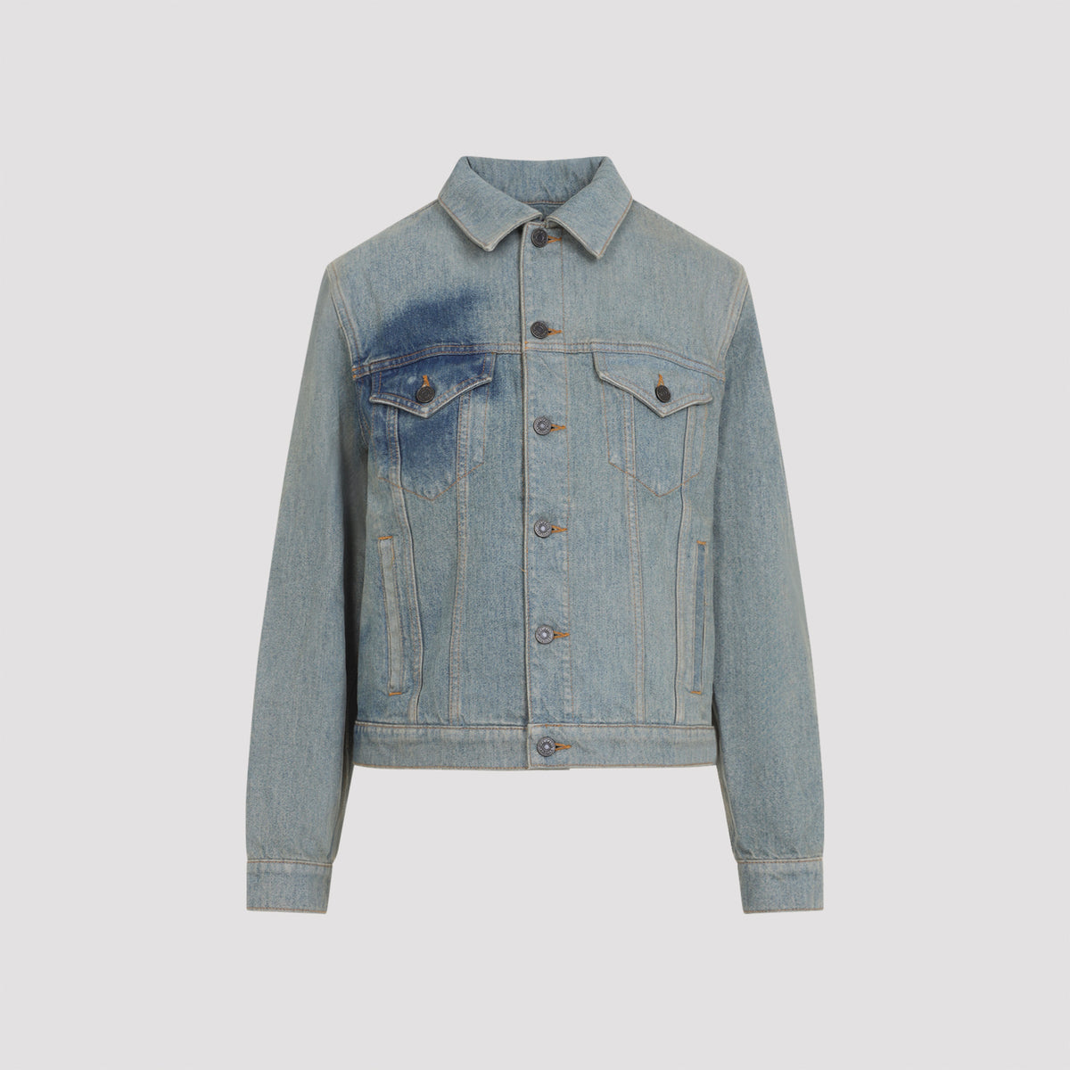 Jean Paul Gaultier Face Print Denim Jacket