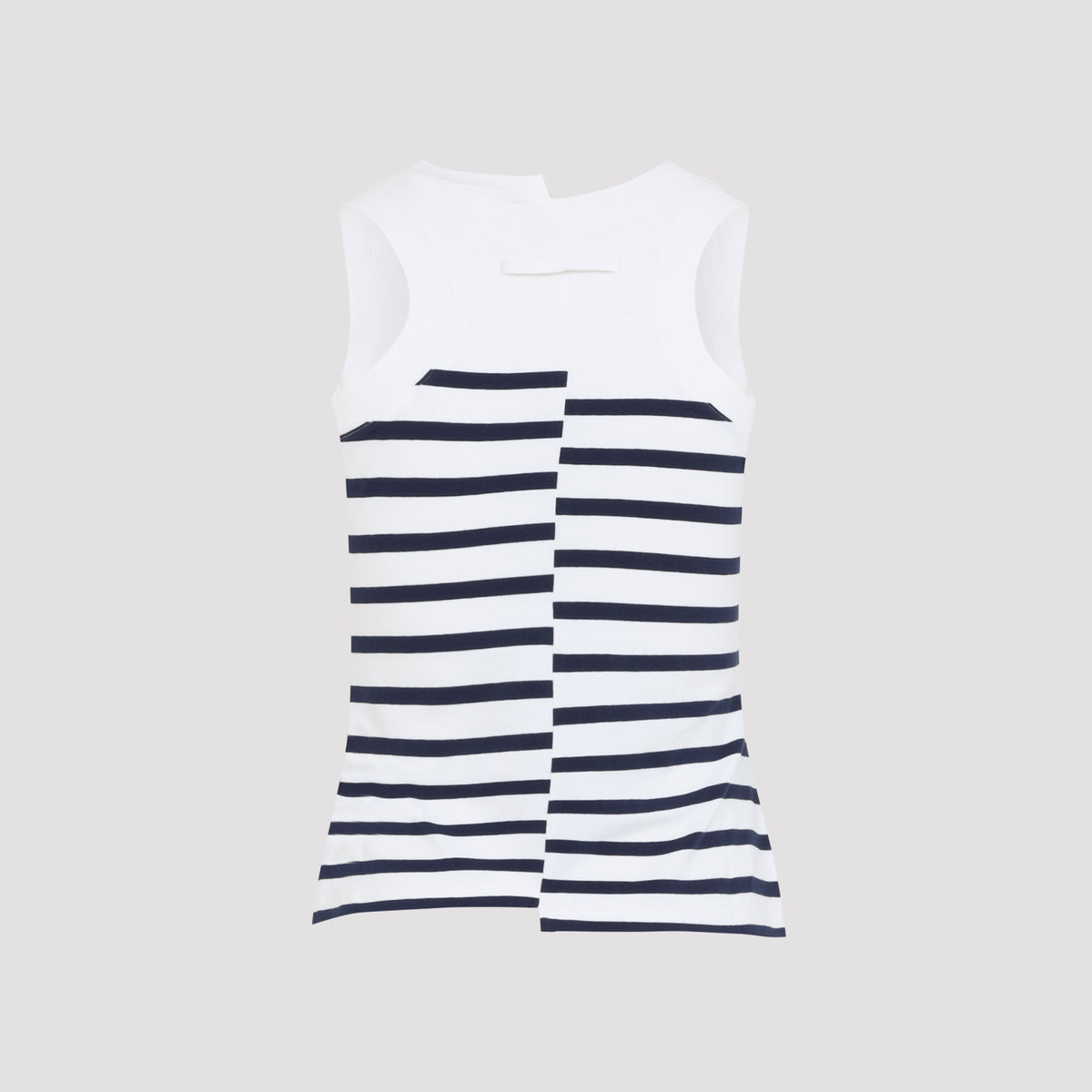 Jean Paul Gaultier Stretch Cotton Asymetric Tank Top