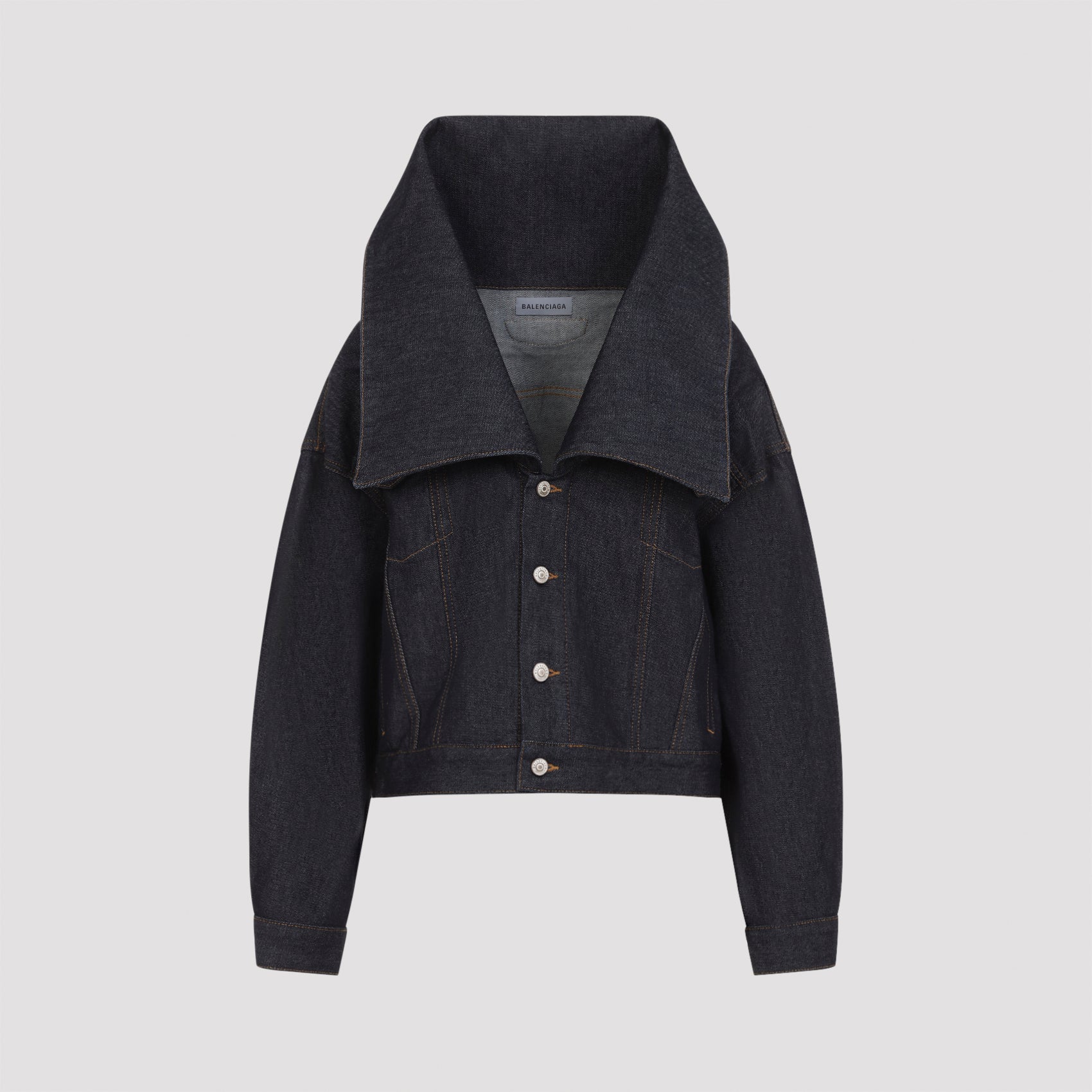 Balenciaga Standing Collar Boxy Jacket