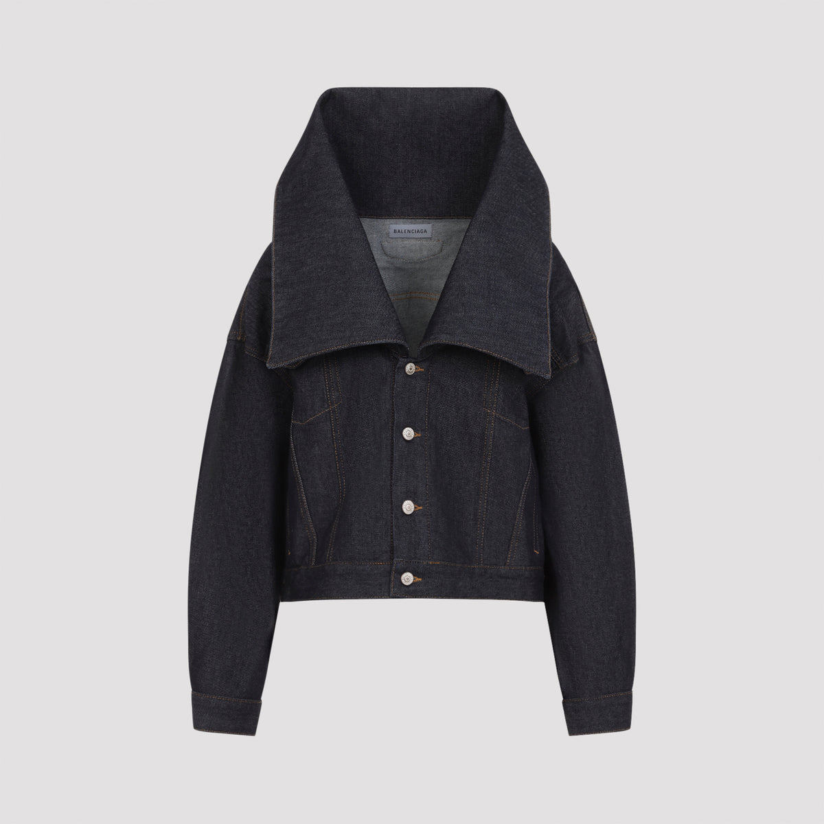 Balenciaga Standing Collar Boxy Jacket