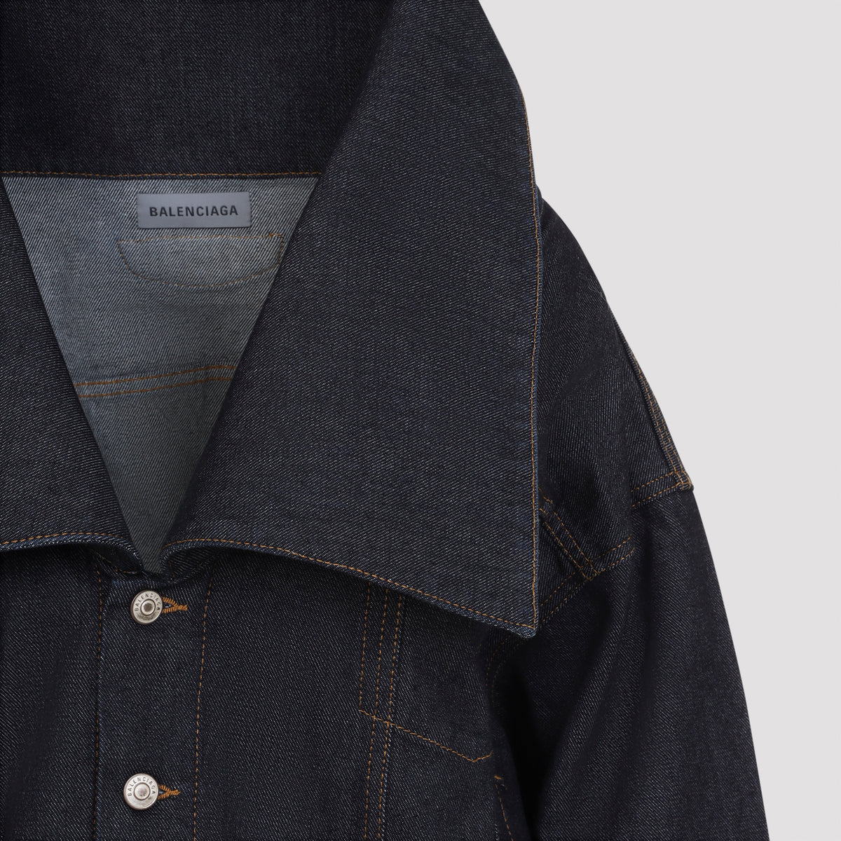 Balenciaga Standing Collar Boxy Jacket