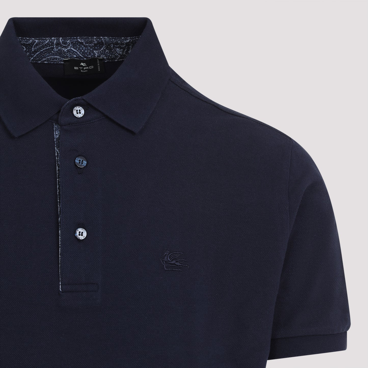Etro Roma Printed Details Polo