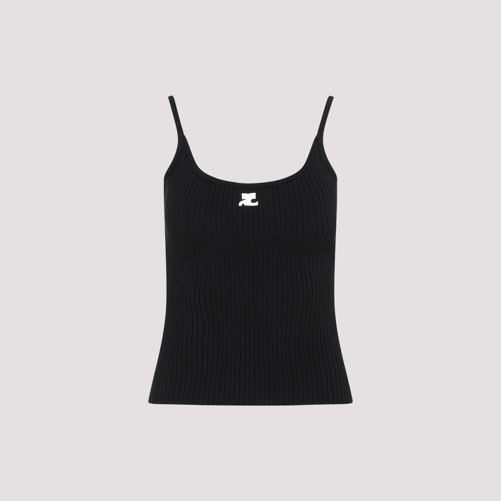 Courreges Rib Knit Tank Top