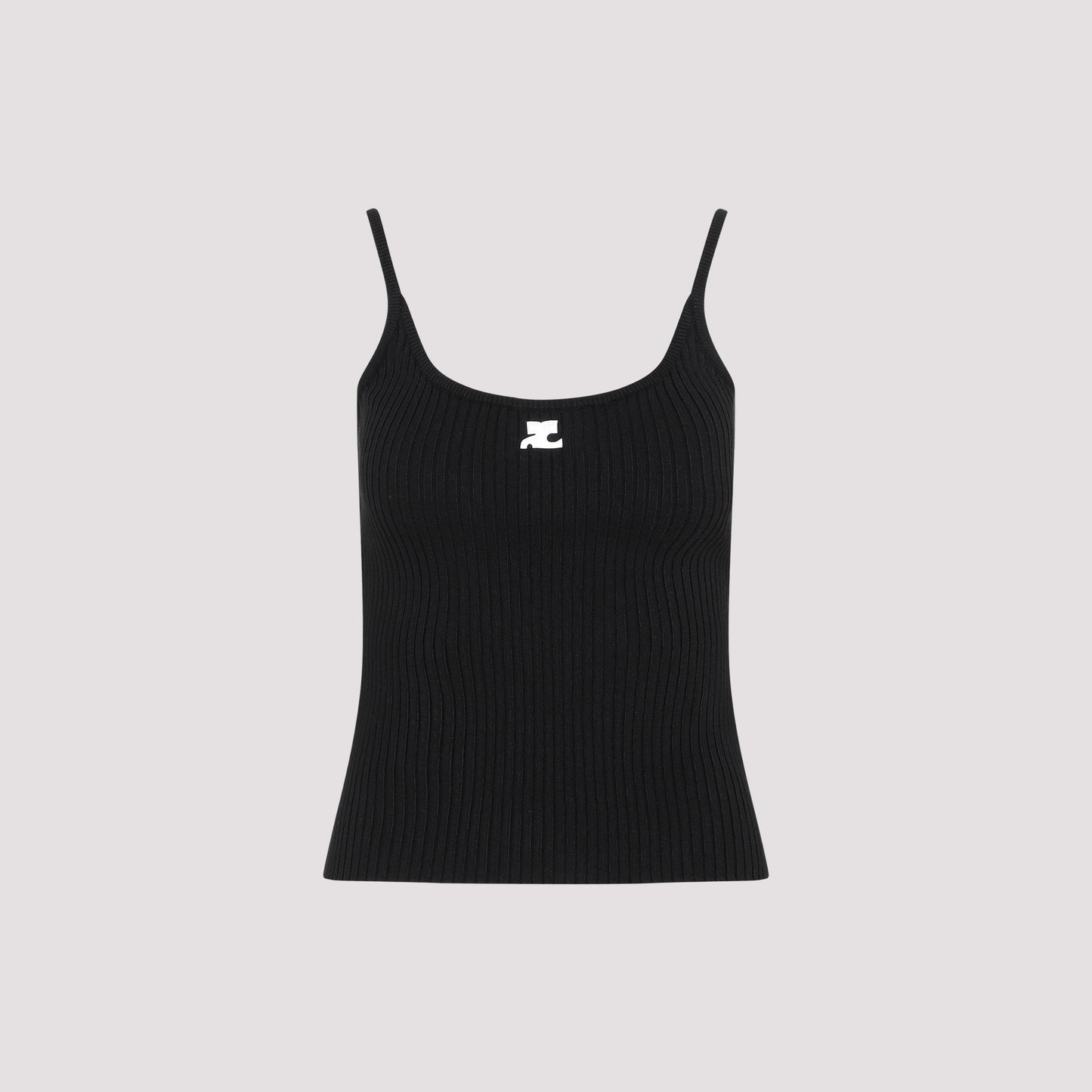 Courreges Rib Knit Tank Top
