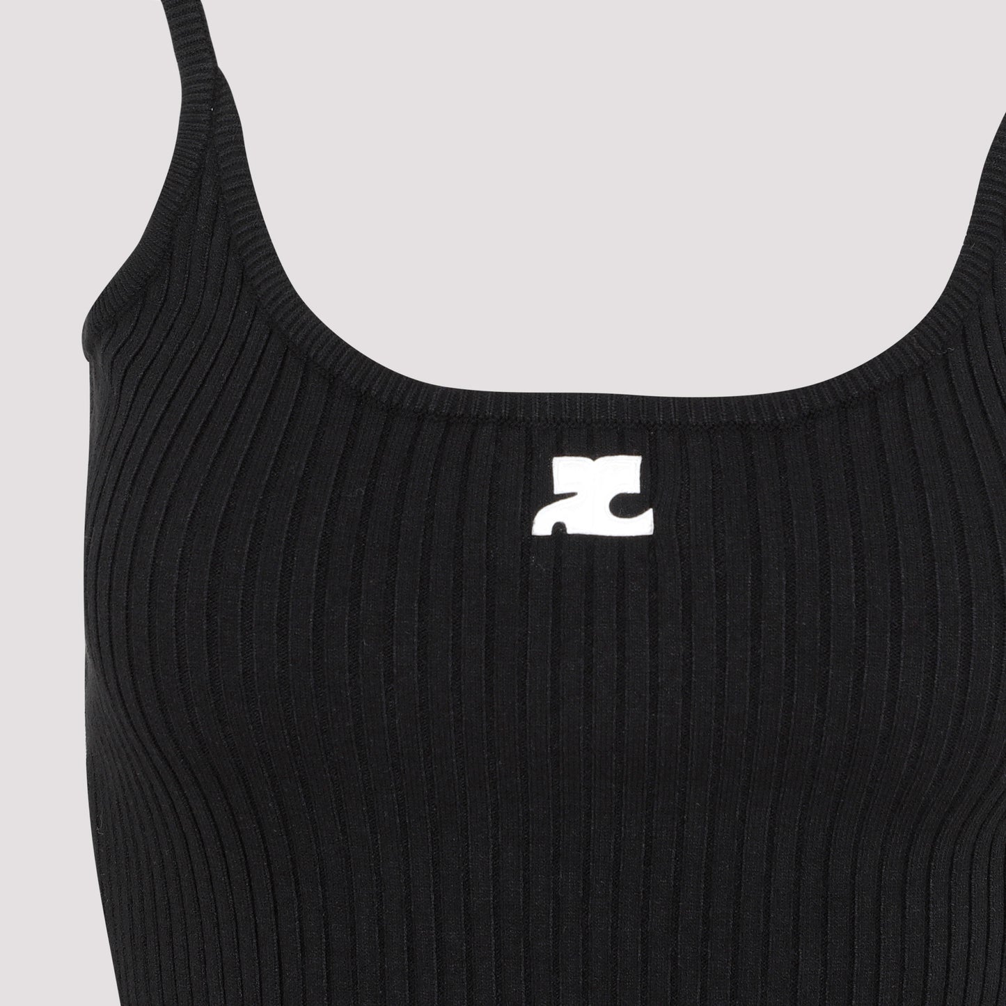 Courreges Rib Knit Tank Top