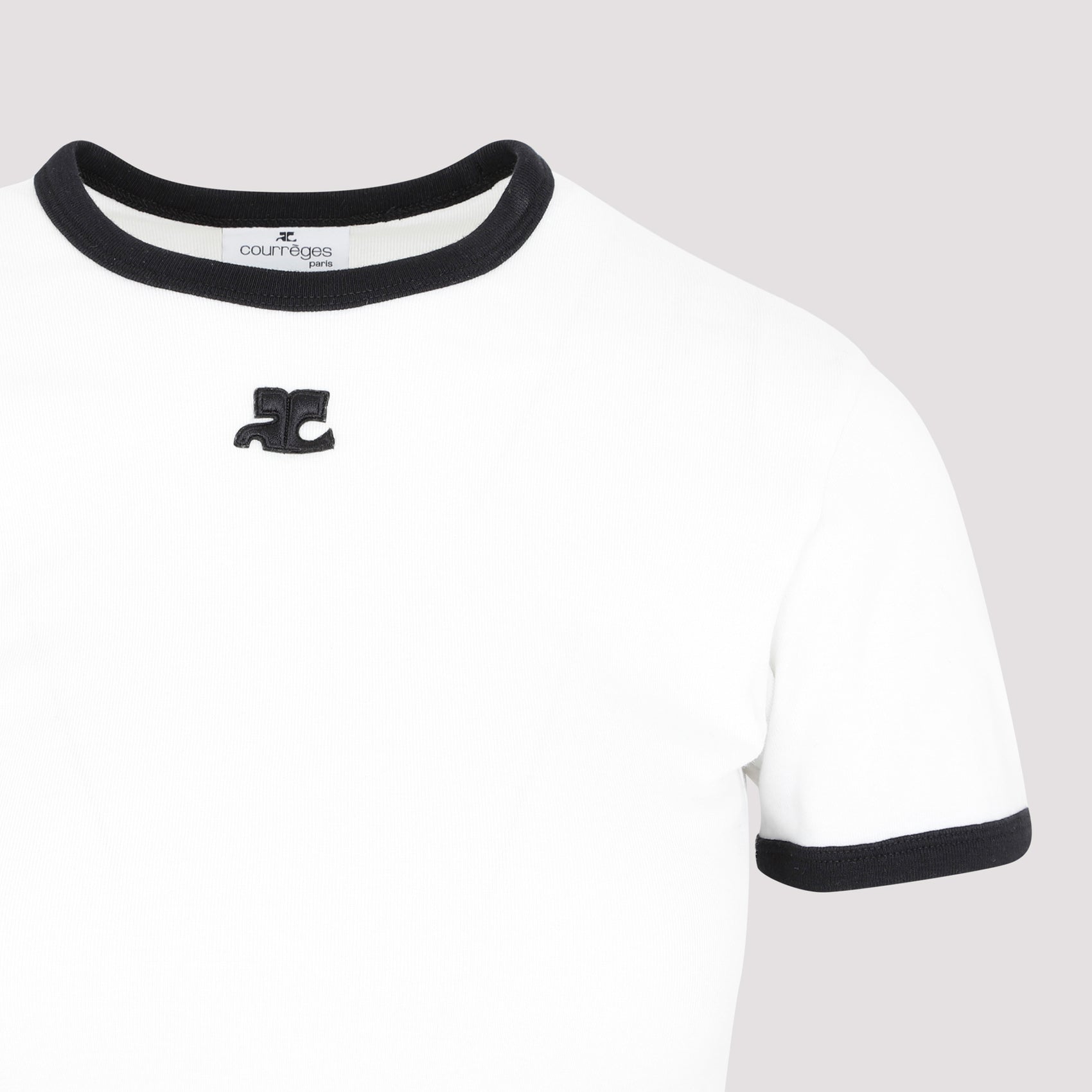 Courreges Bumpy Contrast T-Shirt Reedition