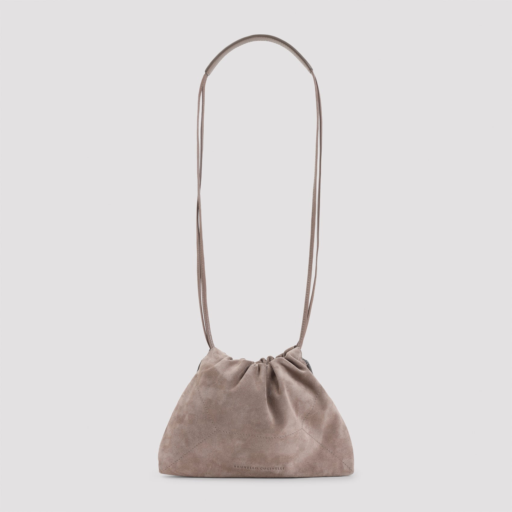 Brunello Cucinelli Suede Cross Body Bag