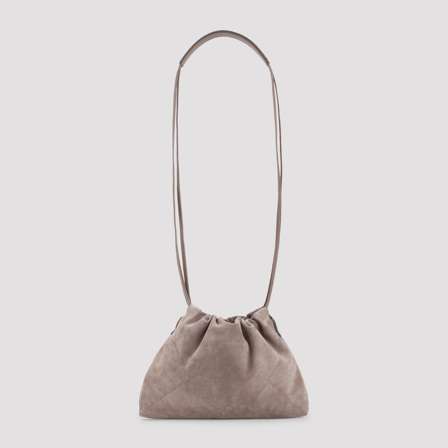 Brunello Cucinelli Suede Cross Body Bag
