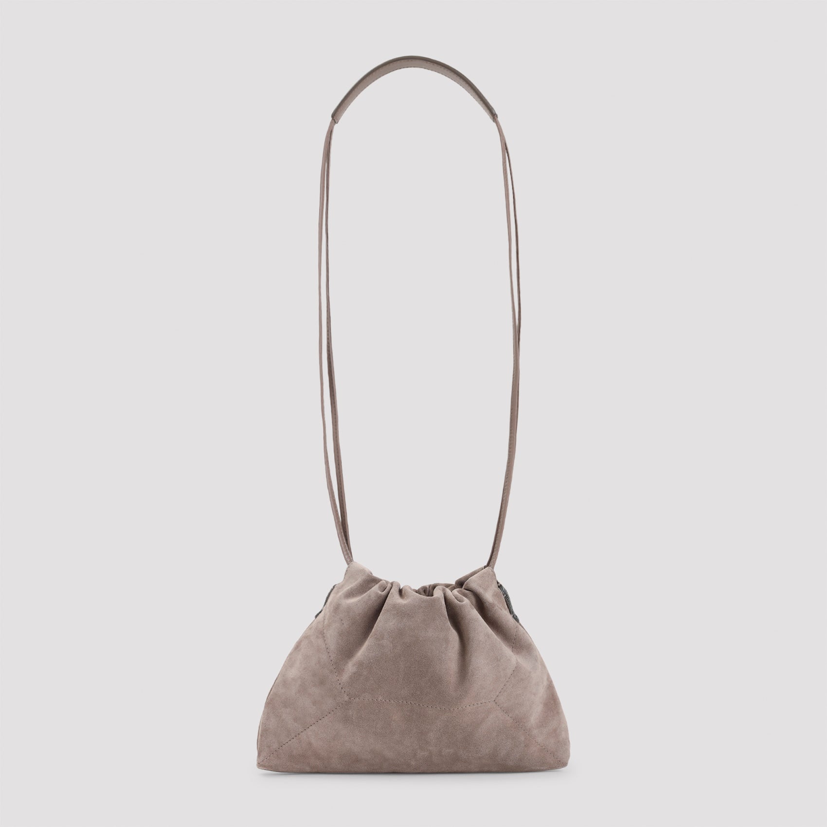 Brunello Cucinelli Suede Cross Body Bag