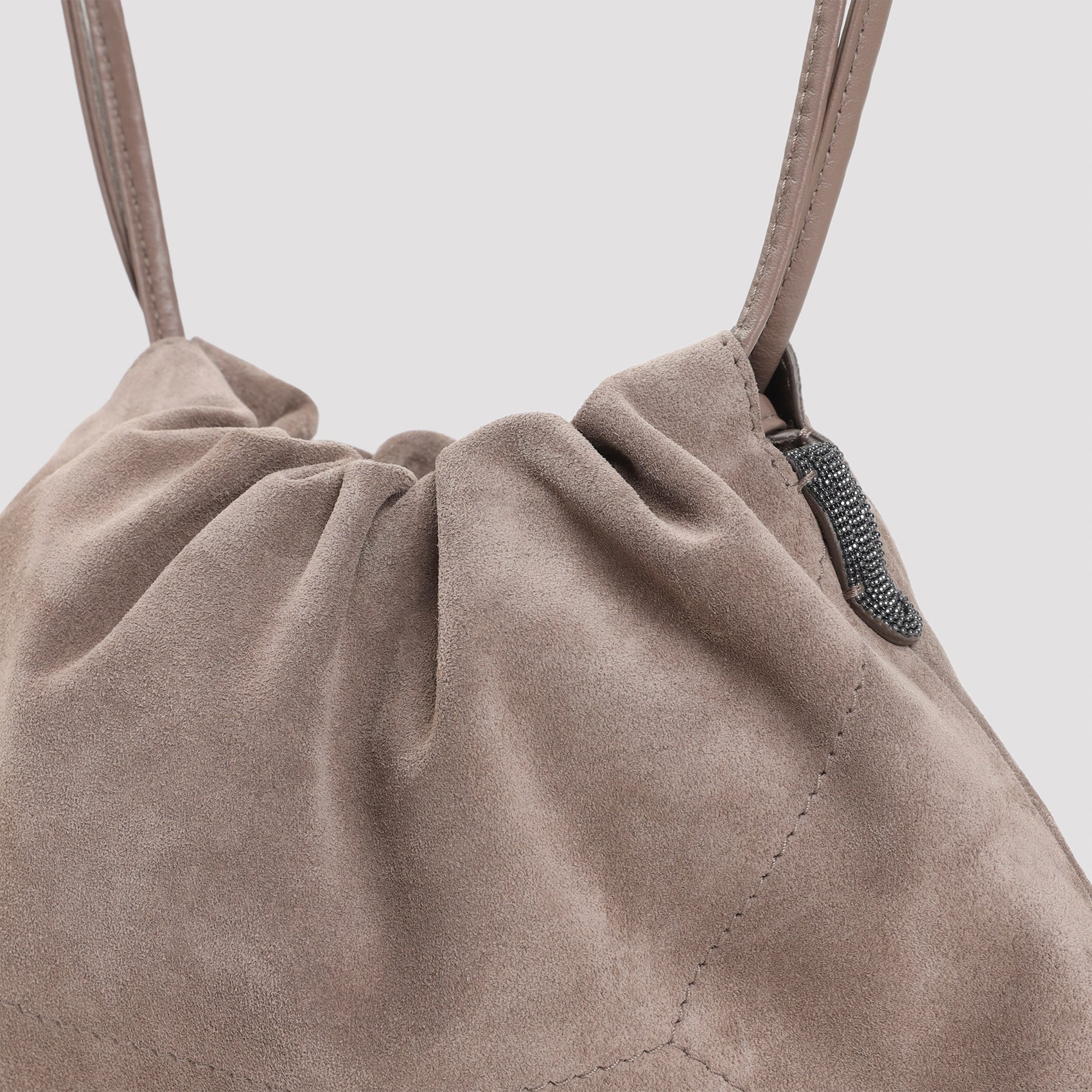 Brunello Cucinelli Suede Cross Body Bag