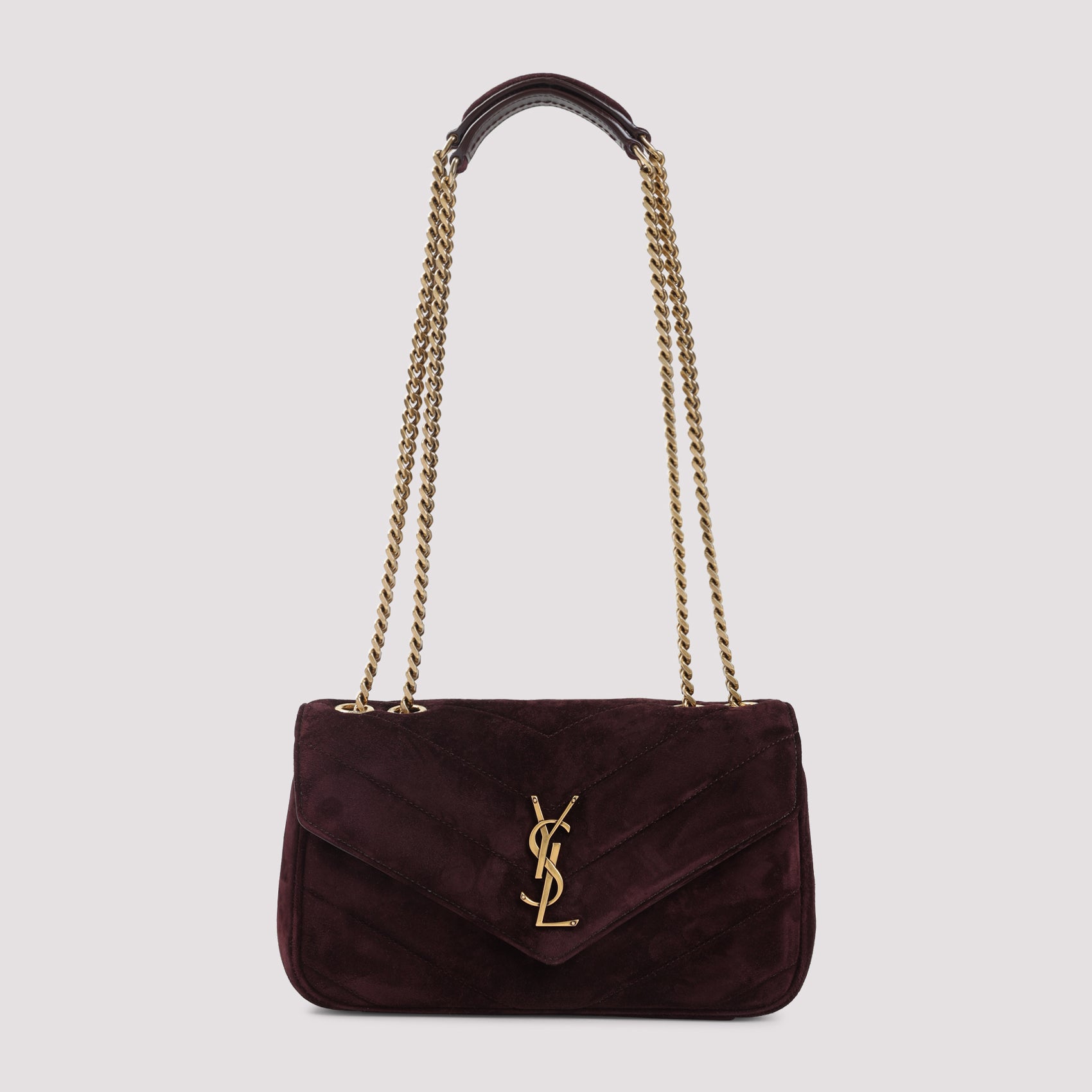 Saint Laurent Lou Lou Suede Shoulder Bag