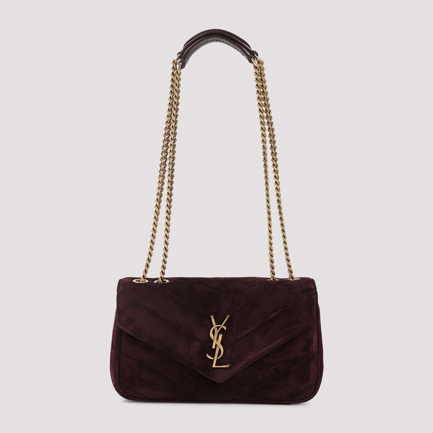 Saint Laurent Lou Lou Suede Shoulder Bag