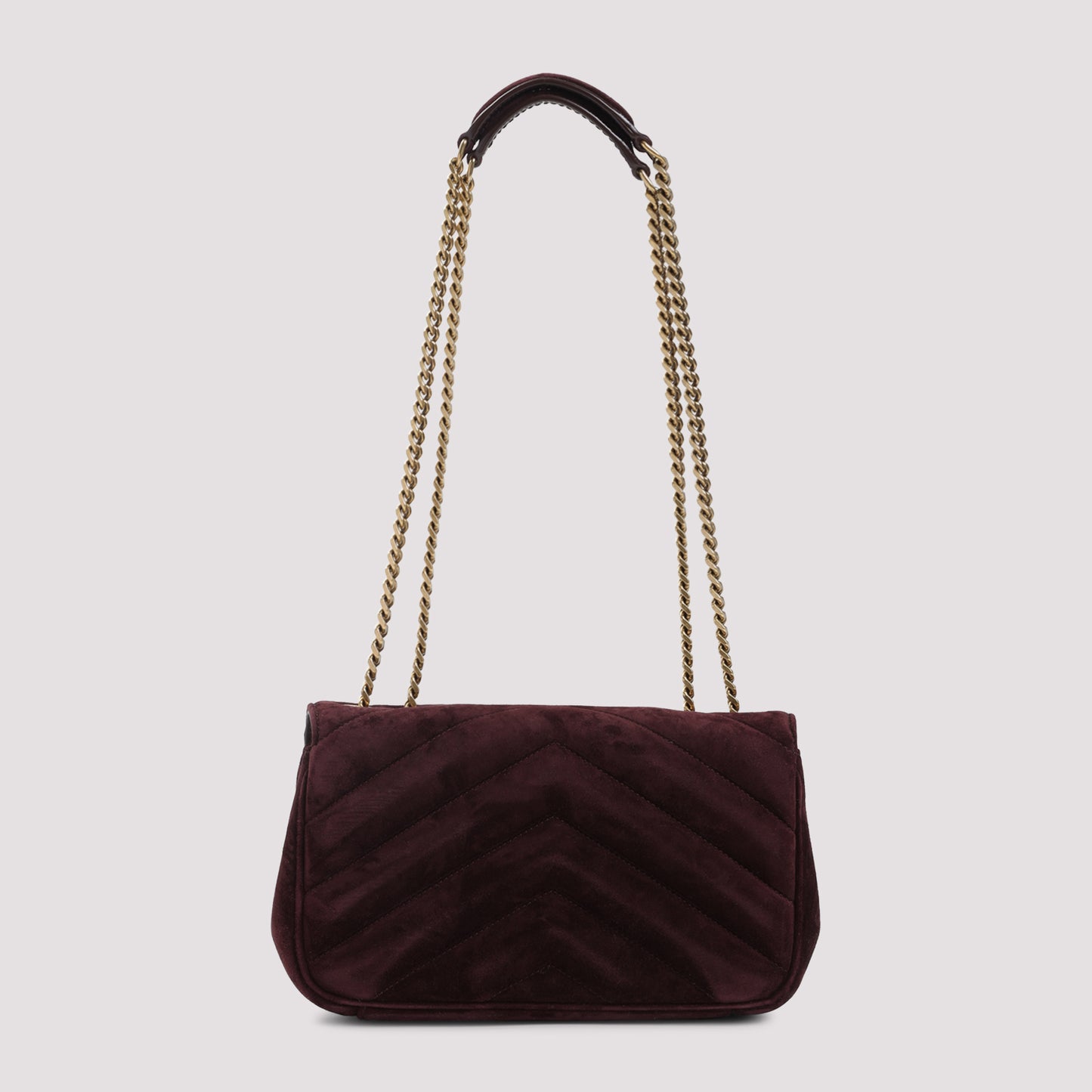 Saint Laurent Lou Lou Suede Shoulder Bag