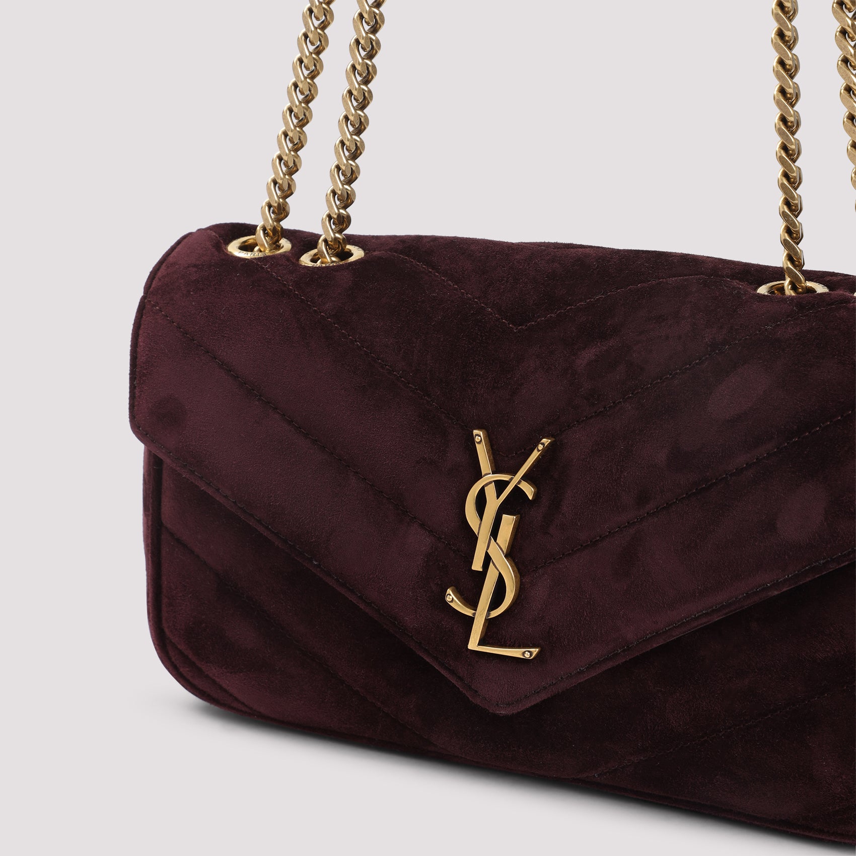Saint Laurent Lou Lou Suede Shoulder Bag