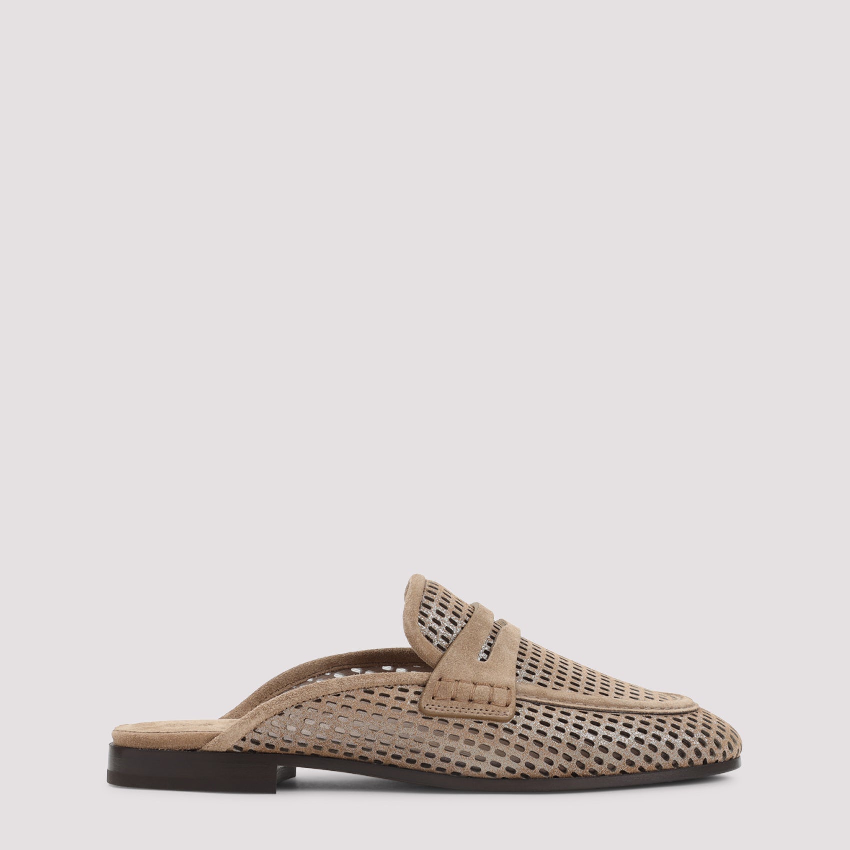 Brunello Cucinelli Suede Leather Mules