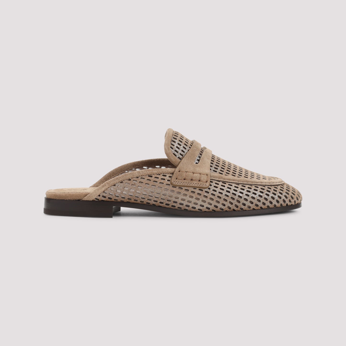 Brunello Cucinelli Suede Leather Mules