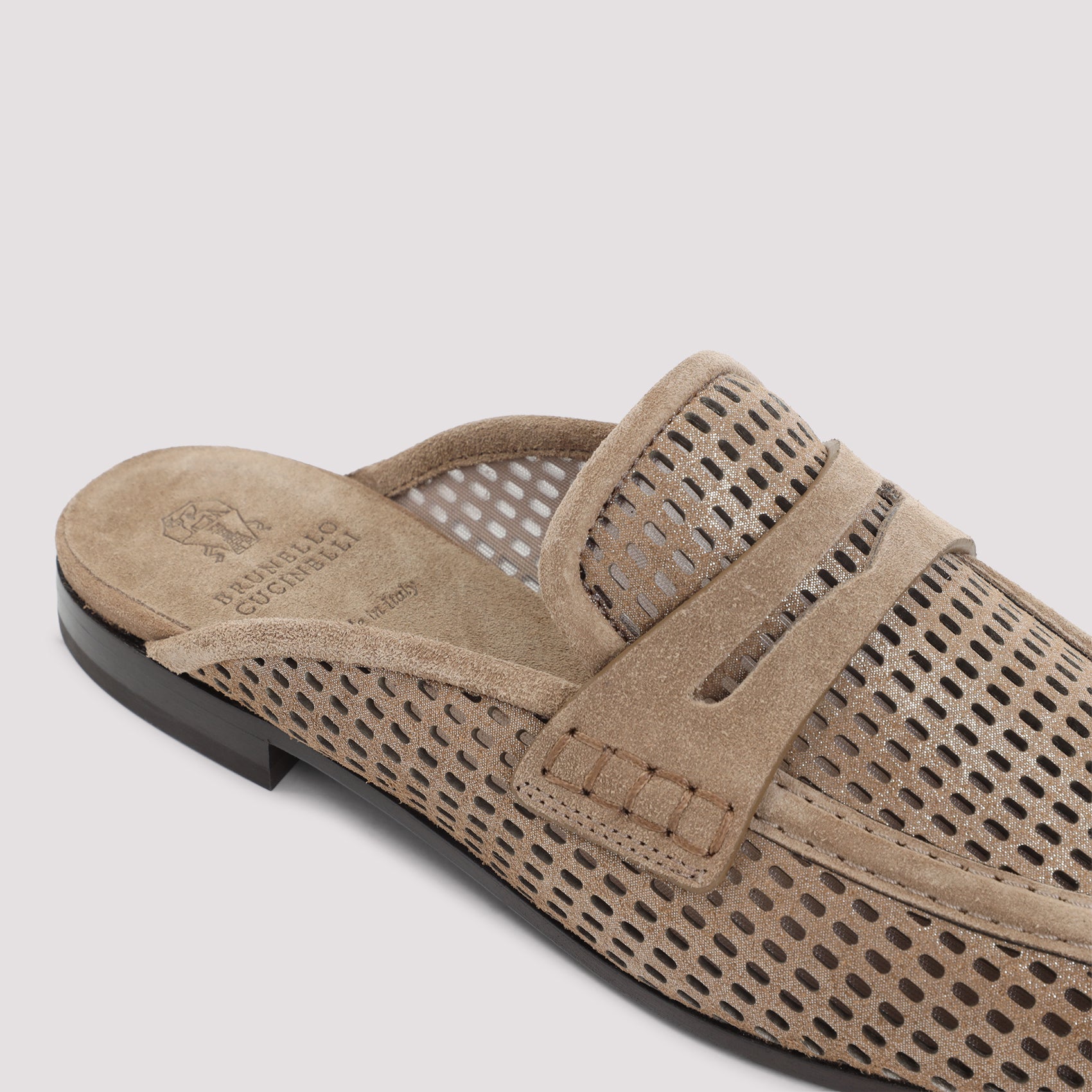 Brunello Cucinelli Suede Leather Mules