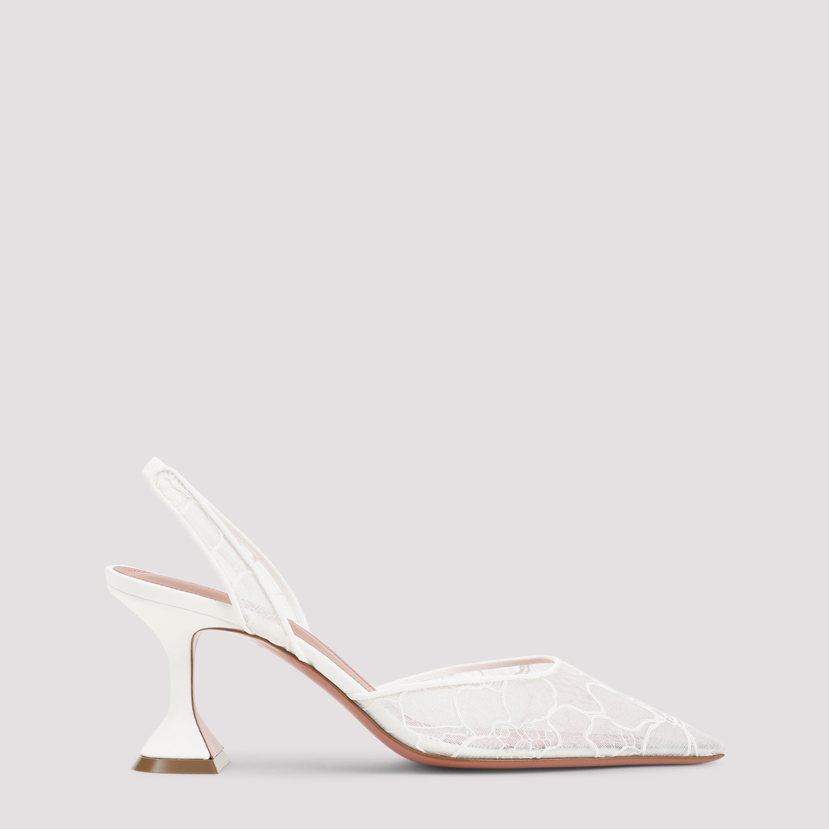 Amina Muaddi Holli Lace 70 Sling Mules