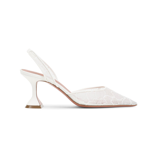Amina Muaddi Holli Lace 70 Sling Mules