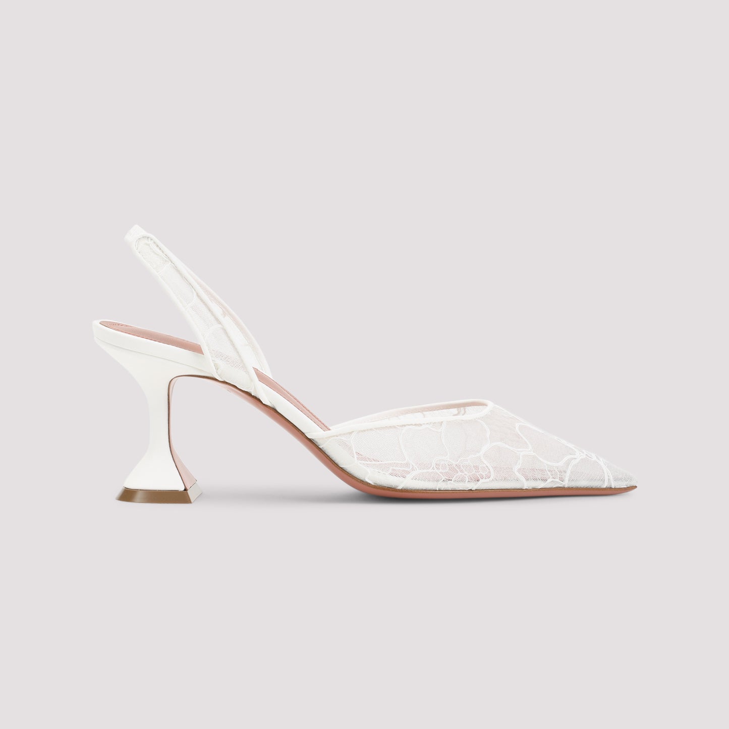 Amina Muaddi Holli Lace 70 Sling Mules