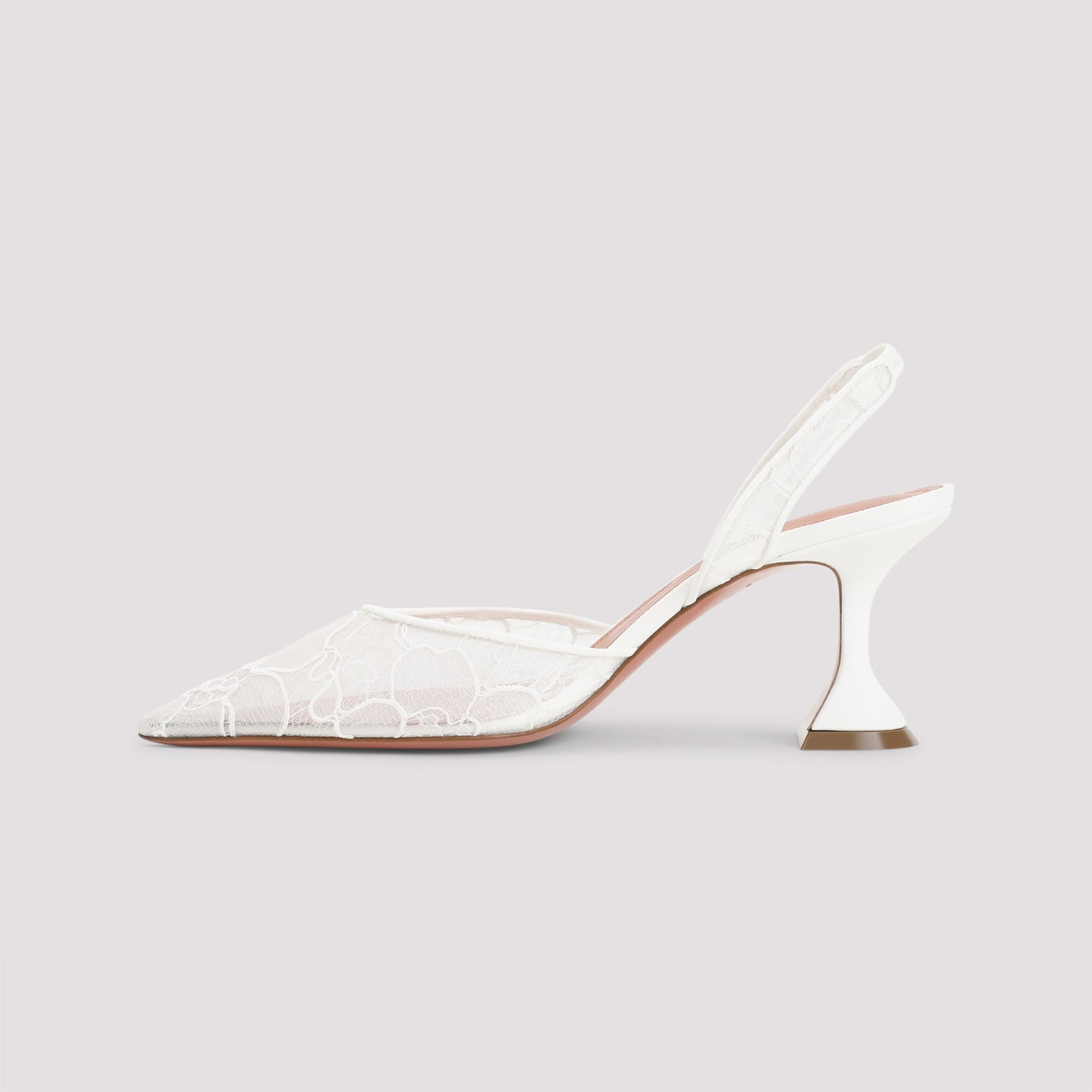 Amina Muaddi Holli Lace 70 Sling Mules