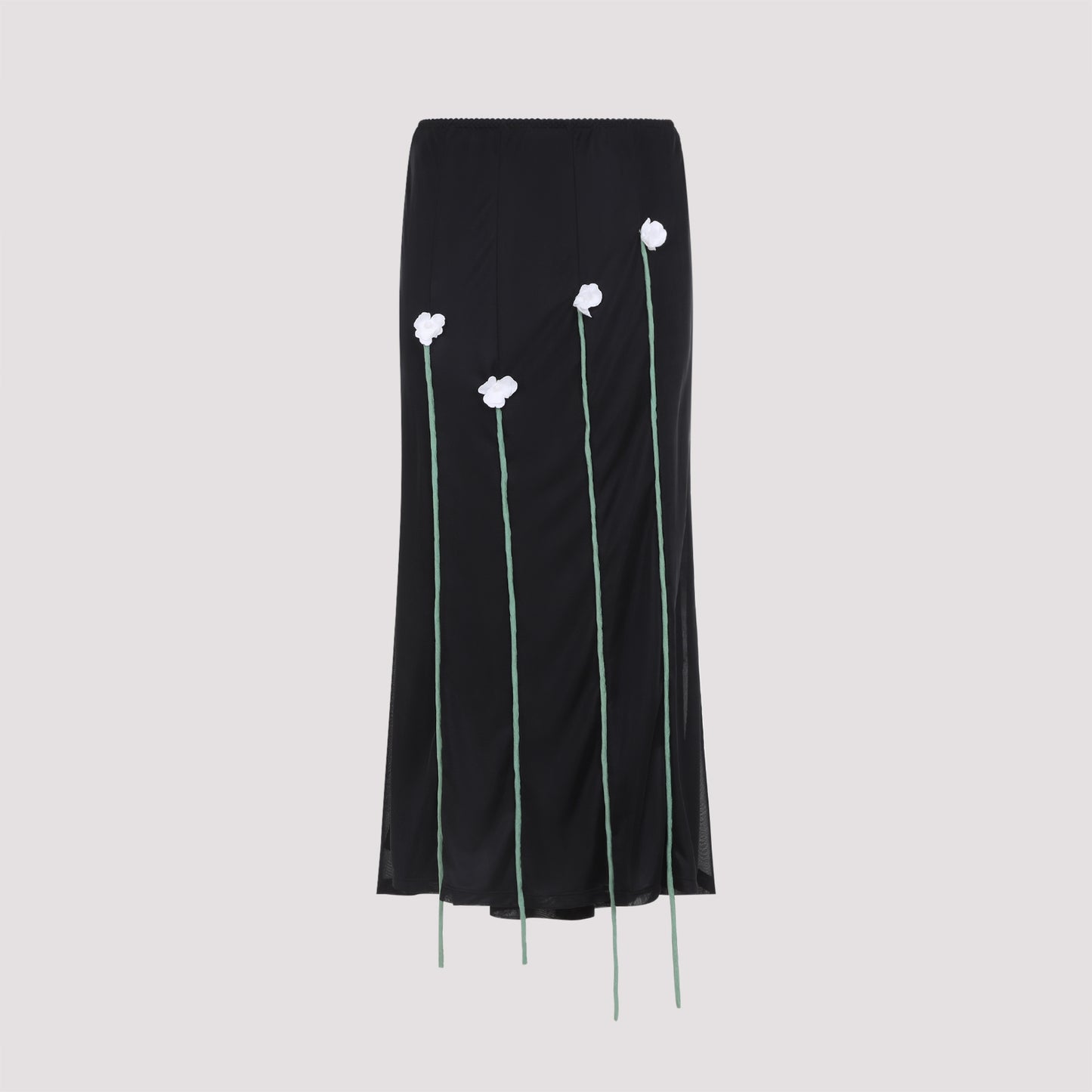 Moschino Midi Skirt Flower Details