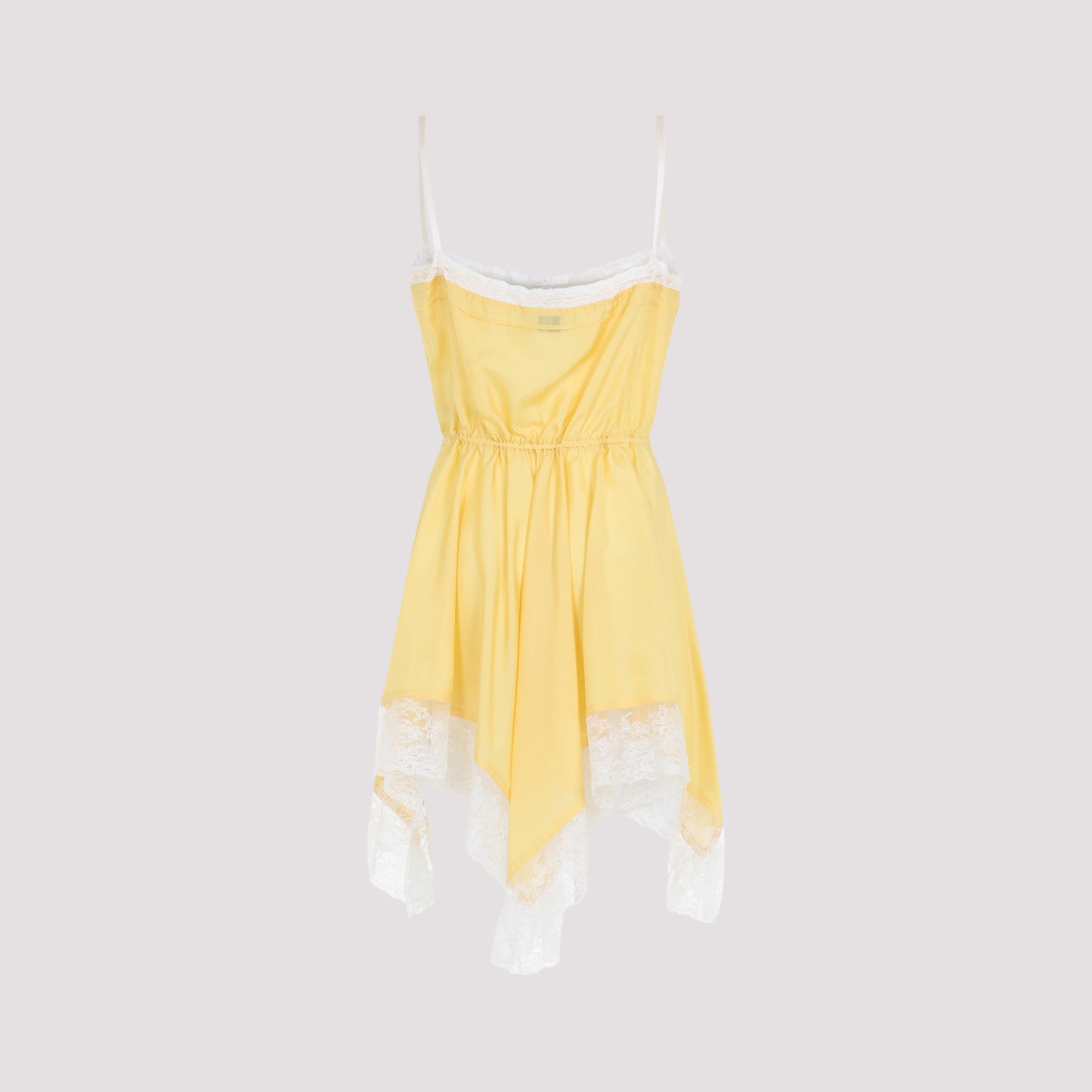 Saint Laurent Lace-detail Strapless Mini Dress