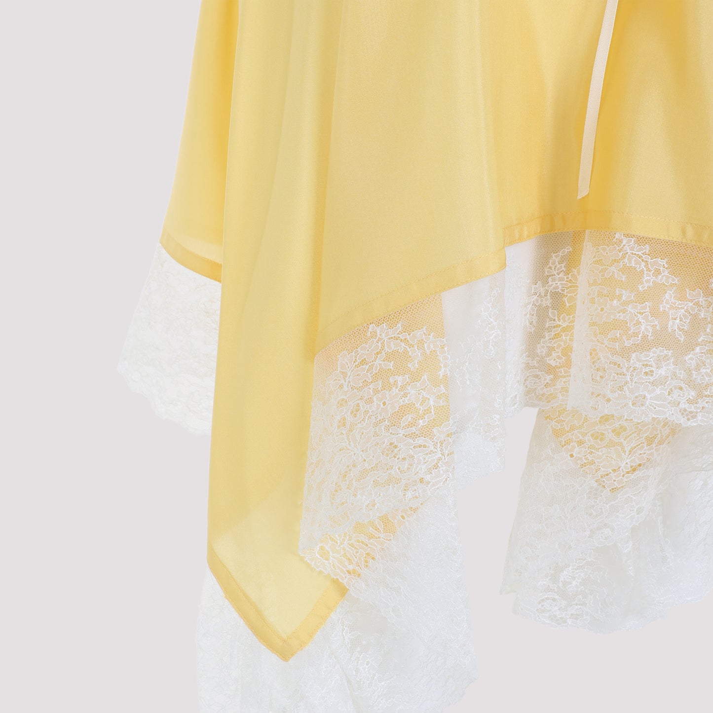 Saint Laurent Lace-detail Strapless Mini Dress