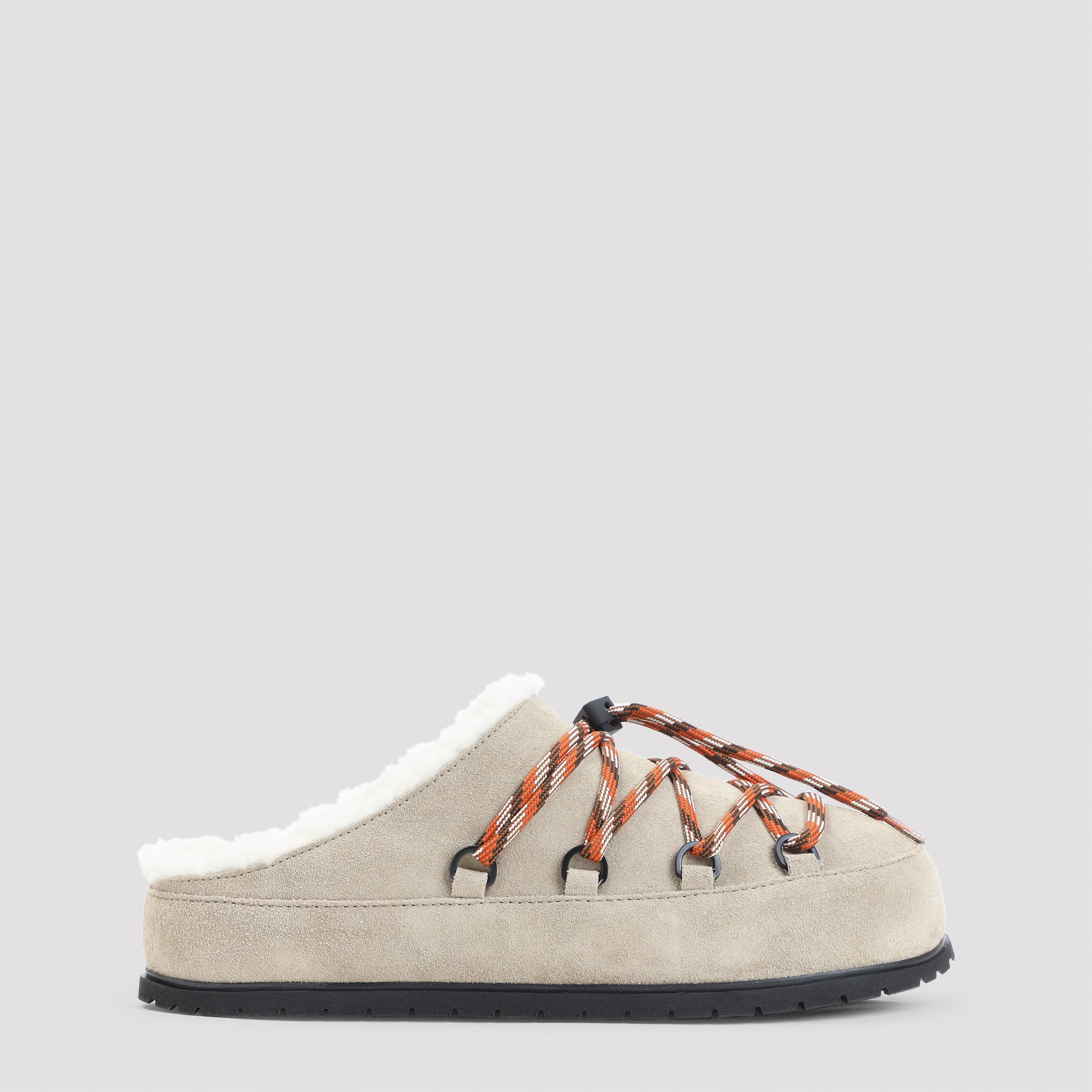 Prada Shearling-Lined Mules