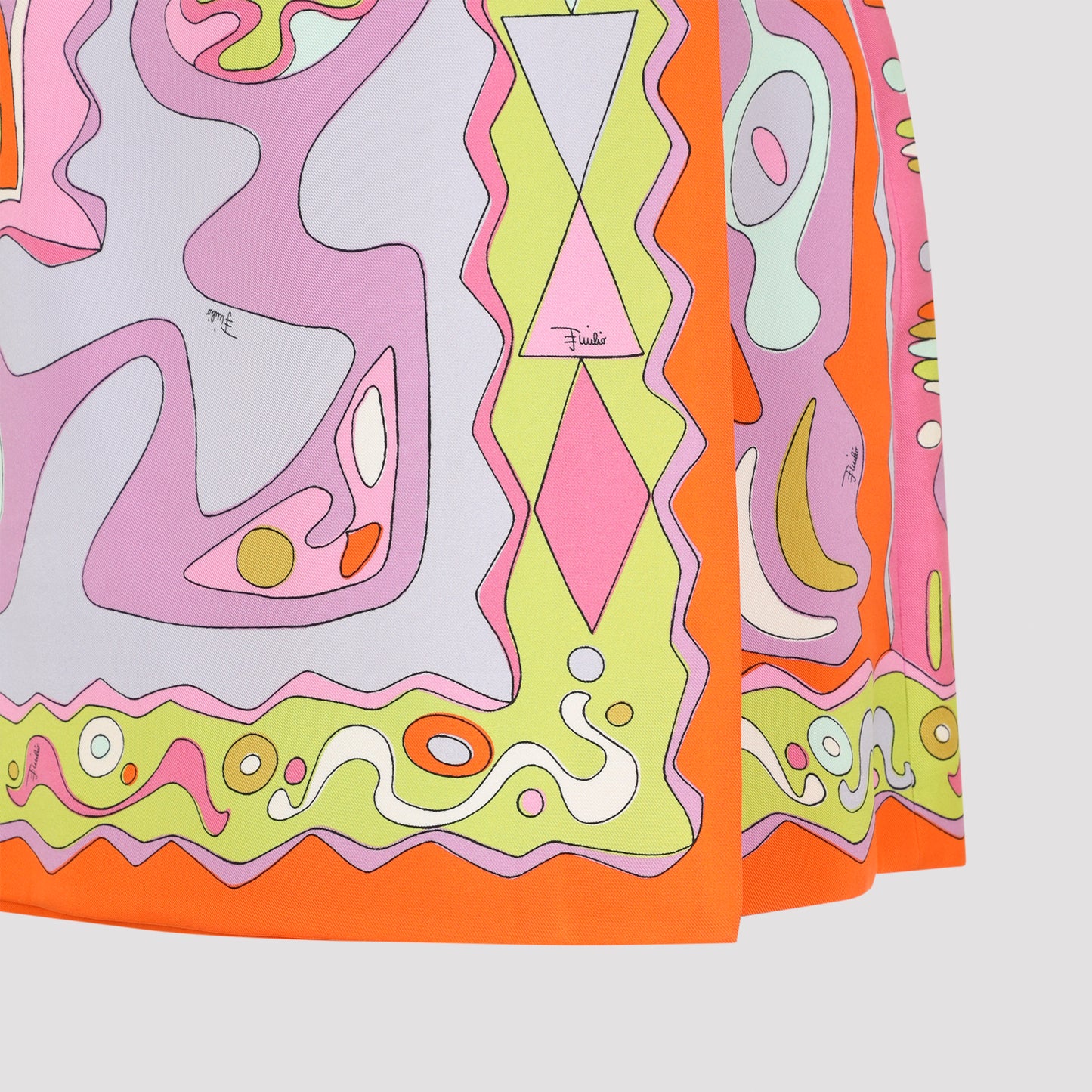 Pucci Silk Twill Skirt