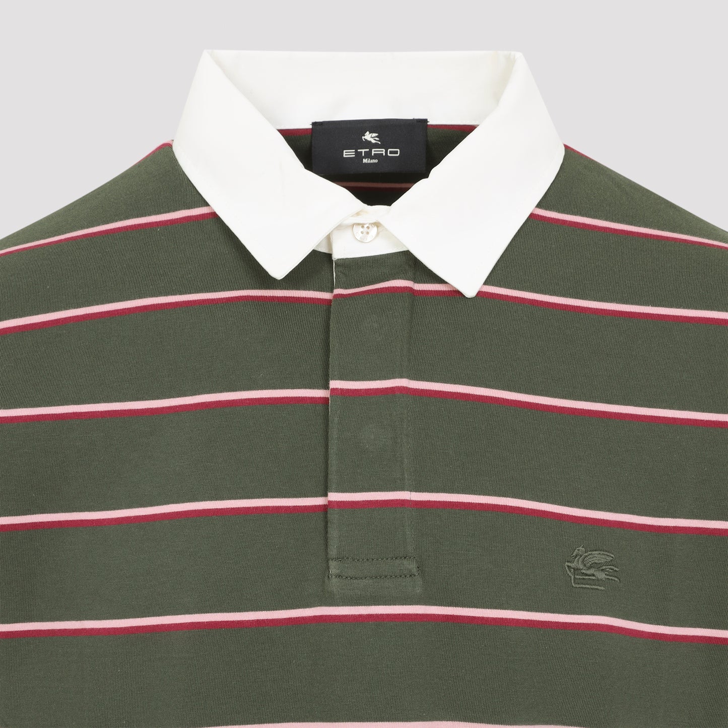 Etro L/S Striped Polo