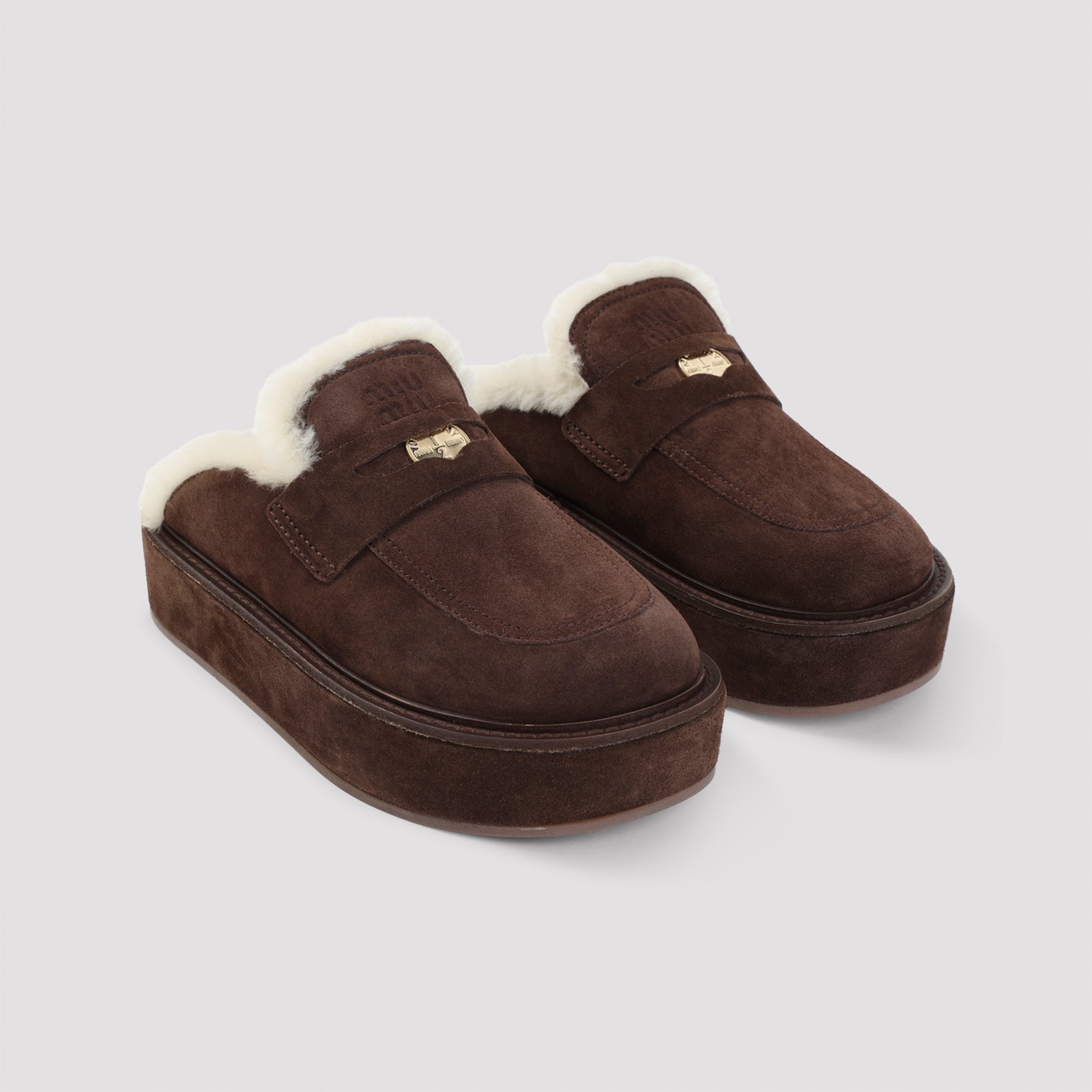Miu Miu Suede Sabot