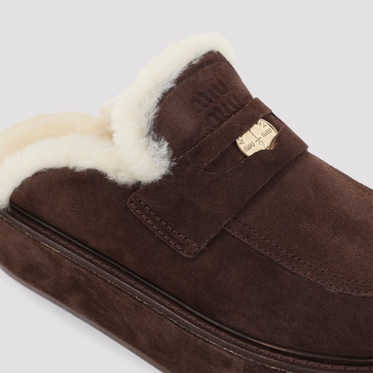 Miu Miu Suede Sabot