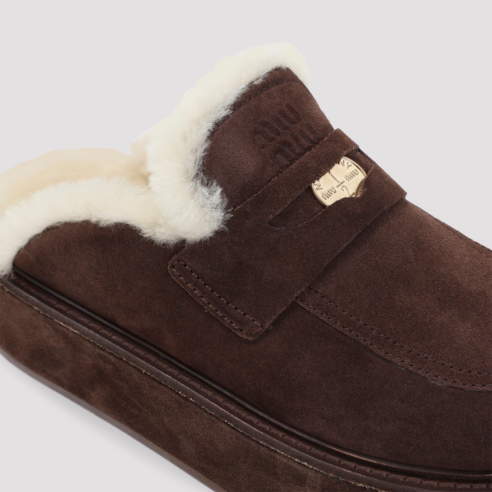 Miu Miu Suede Sabot