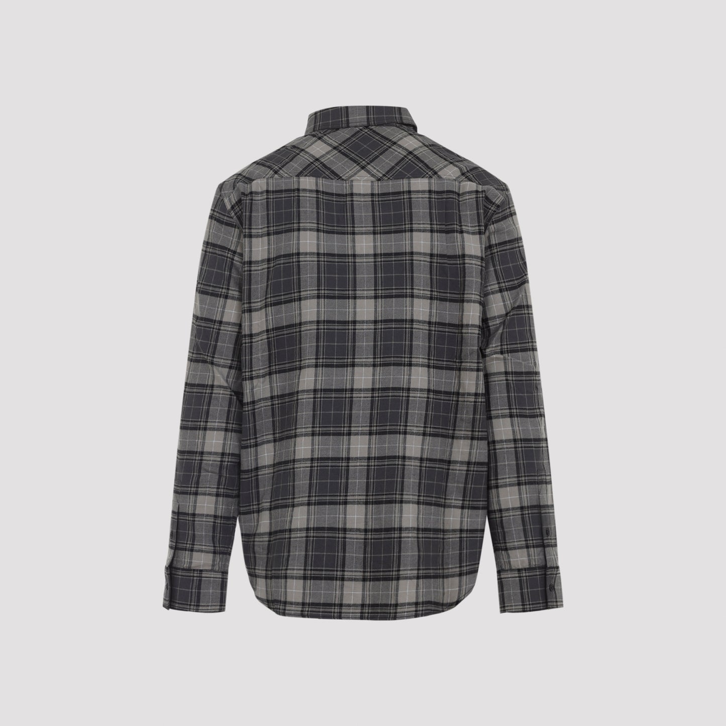 Off White Spray Book Check Flan Reg Shirt