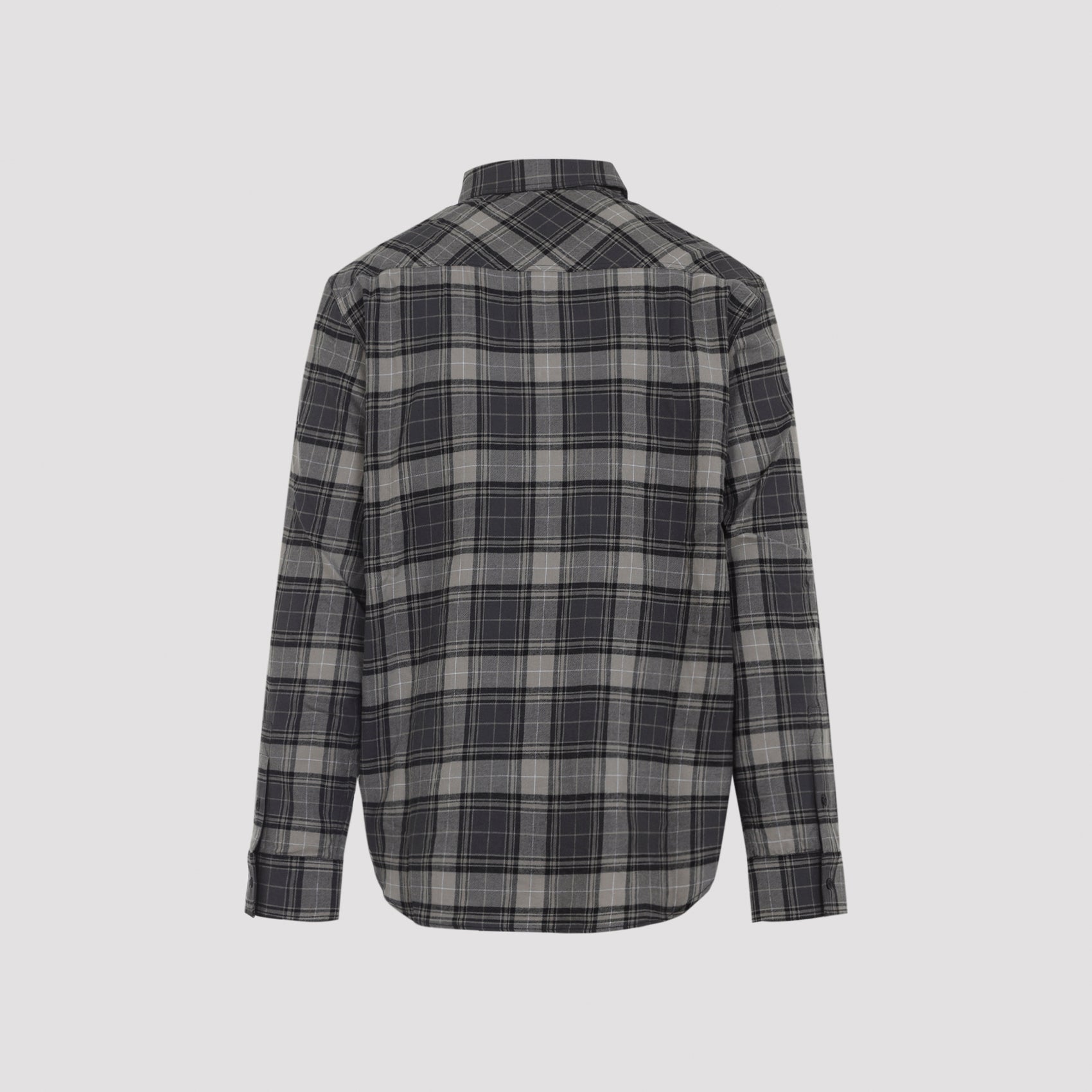 Off White Spray Book Check Flan Reg Shirt