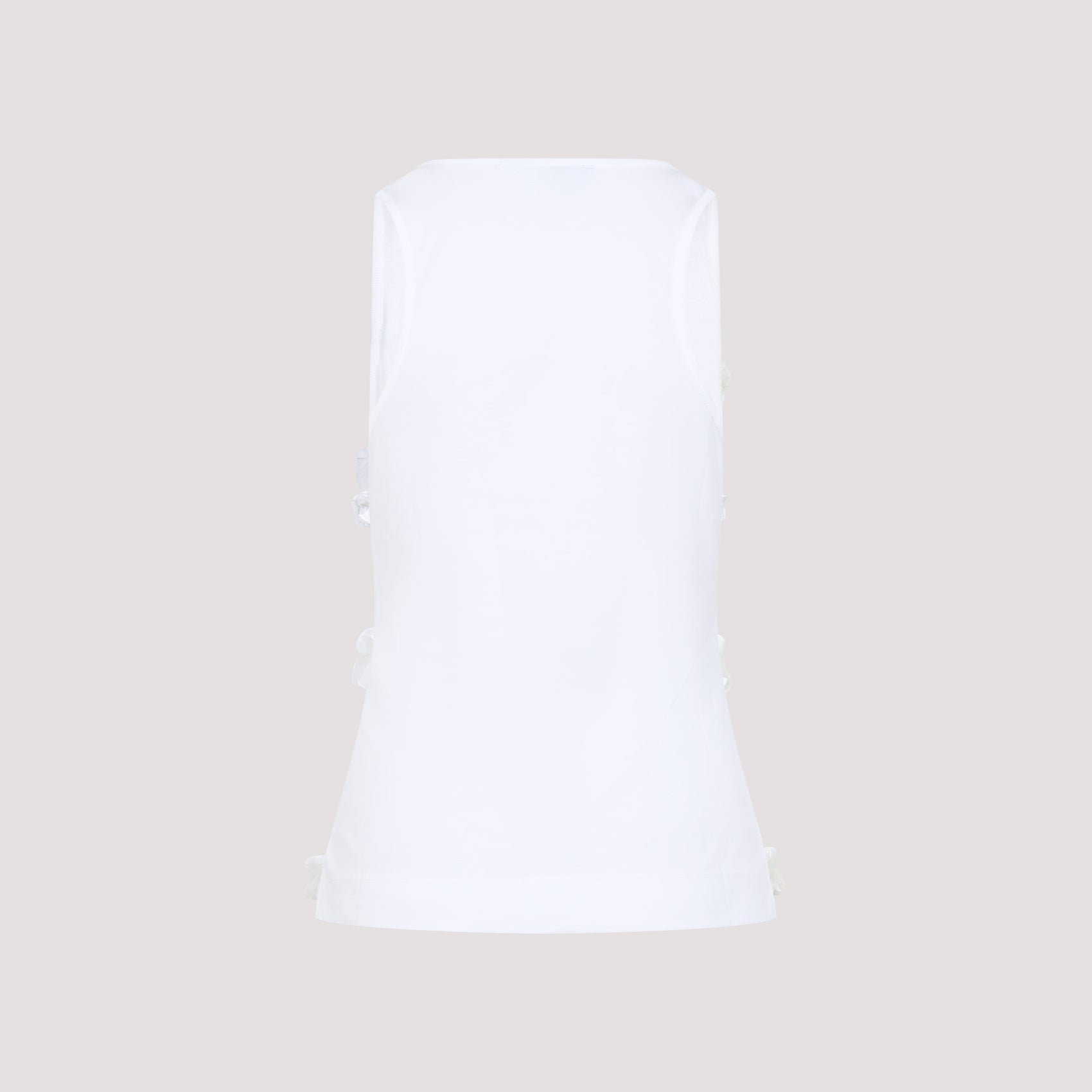 Simone Rocha Fitted Ruffle Frill Tank Top