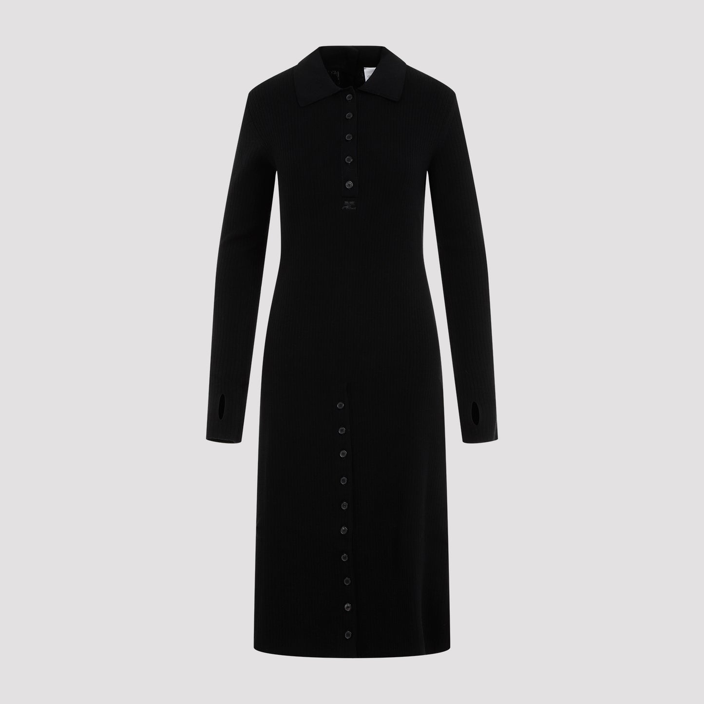 Courreges Multi Buttons Midi Dress