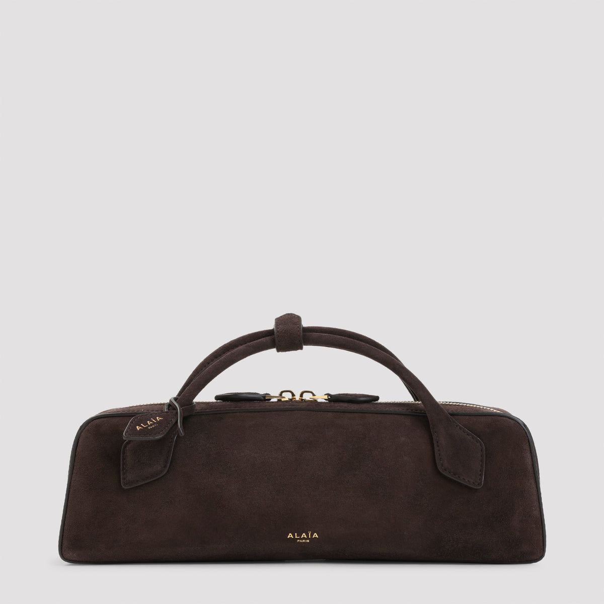 Alaïa Teckel Suede Clutch