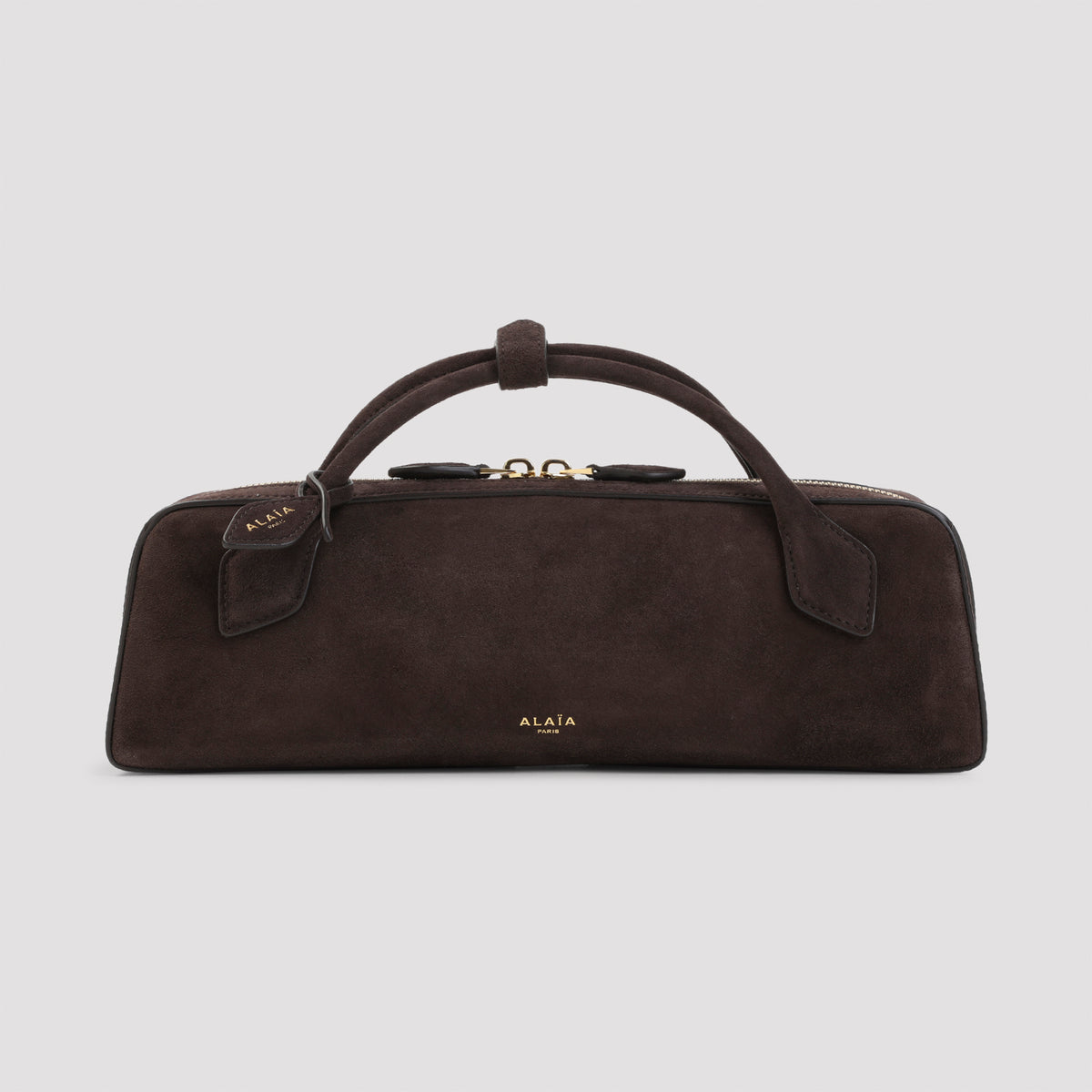 Alaïa Teckel Suede Clutch