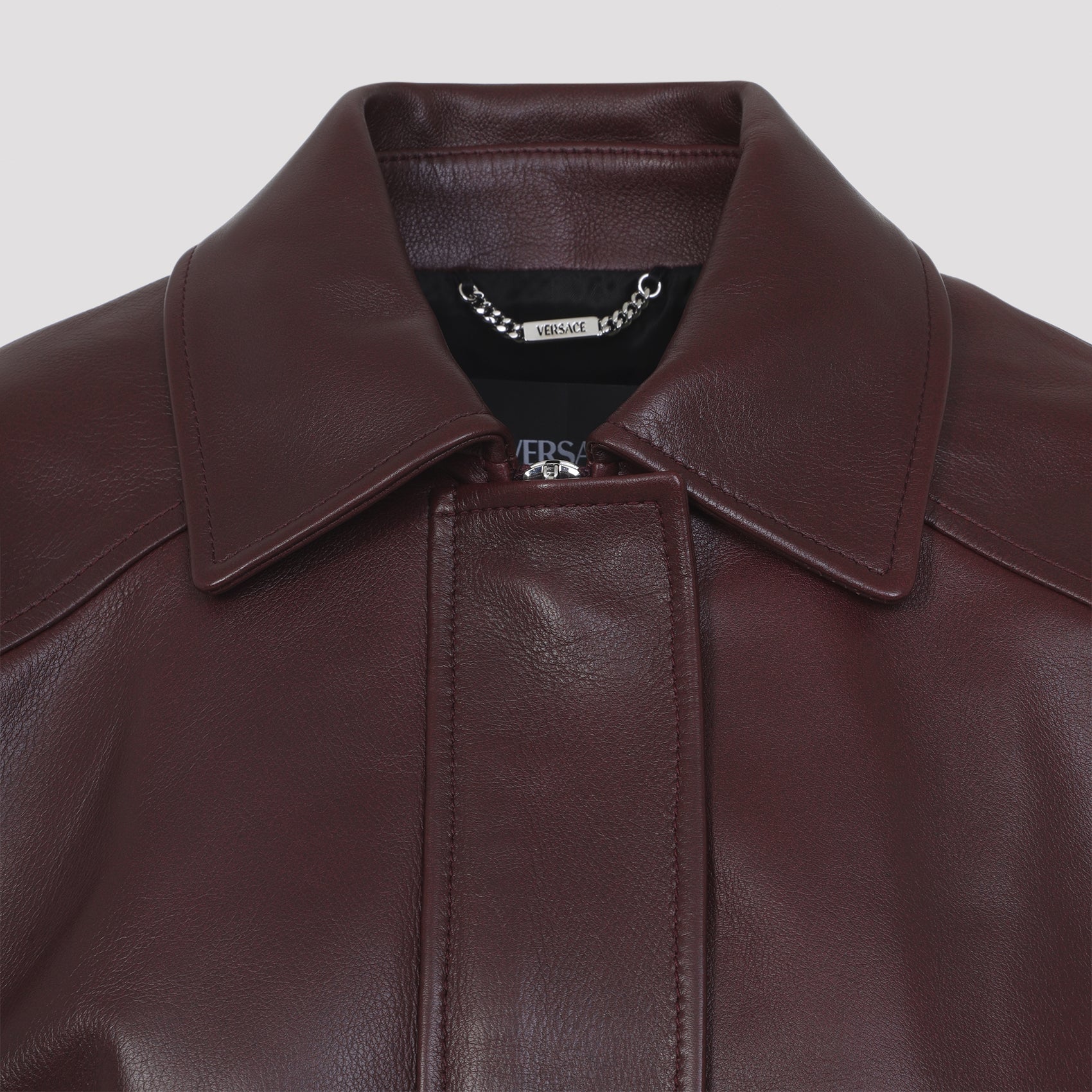 Versace Bufalo Leather Blouson