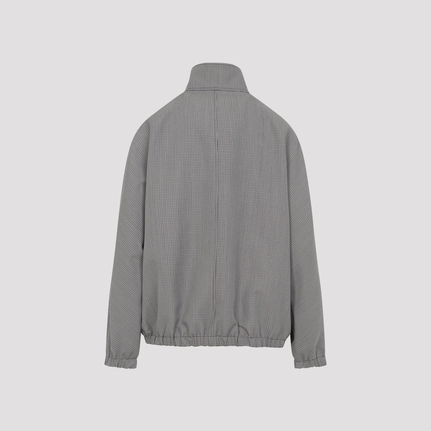 Courreges Buckle Houndstooth Bomber Jacket