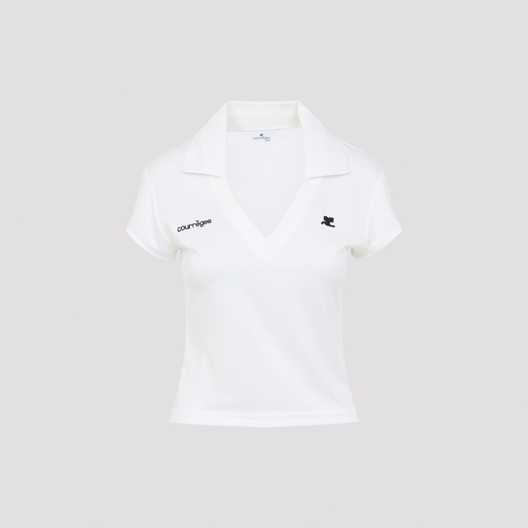 Courreges Cropped Polo