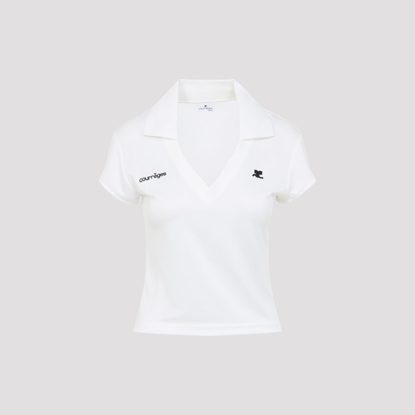 Courreges Cropped Polo