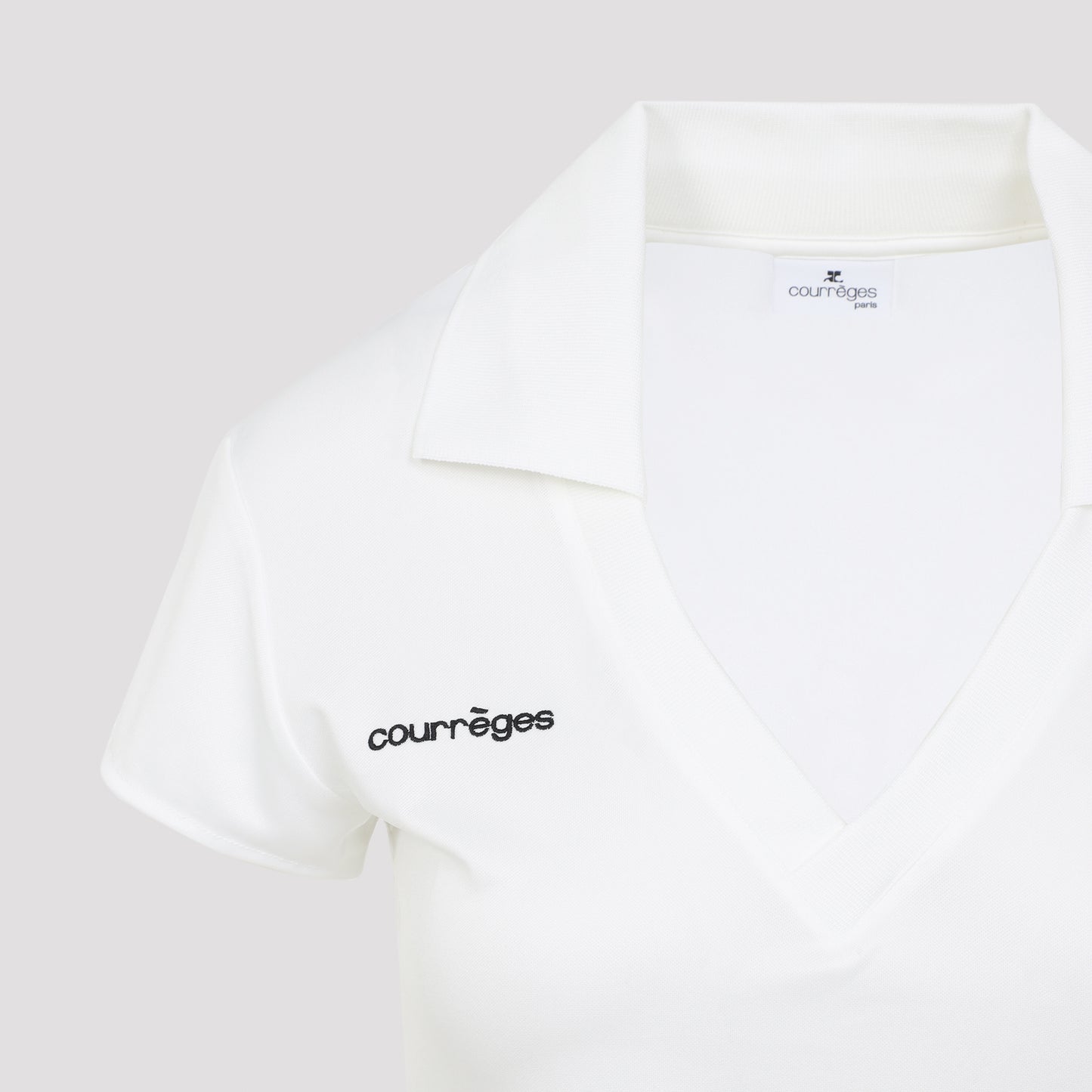 Courreges Cropped Polo