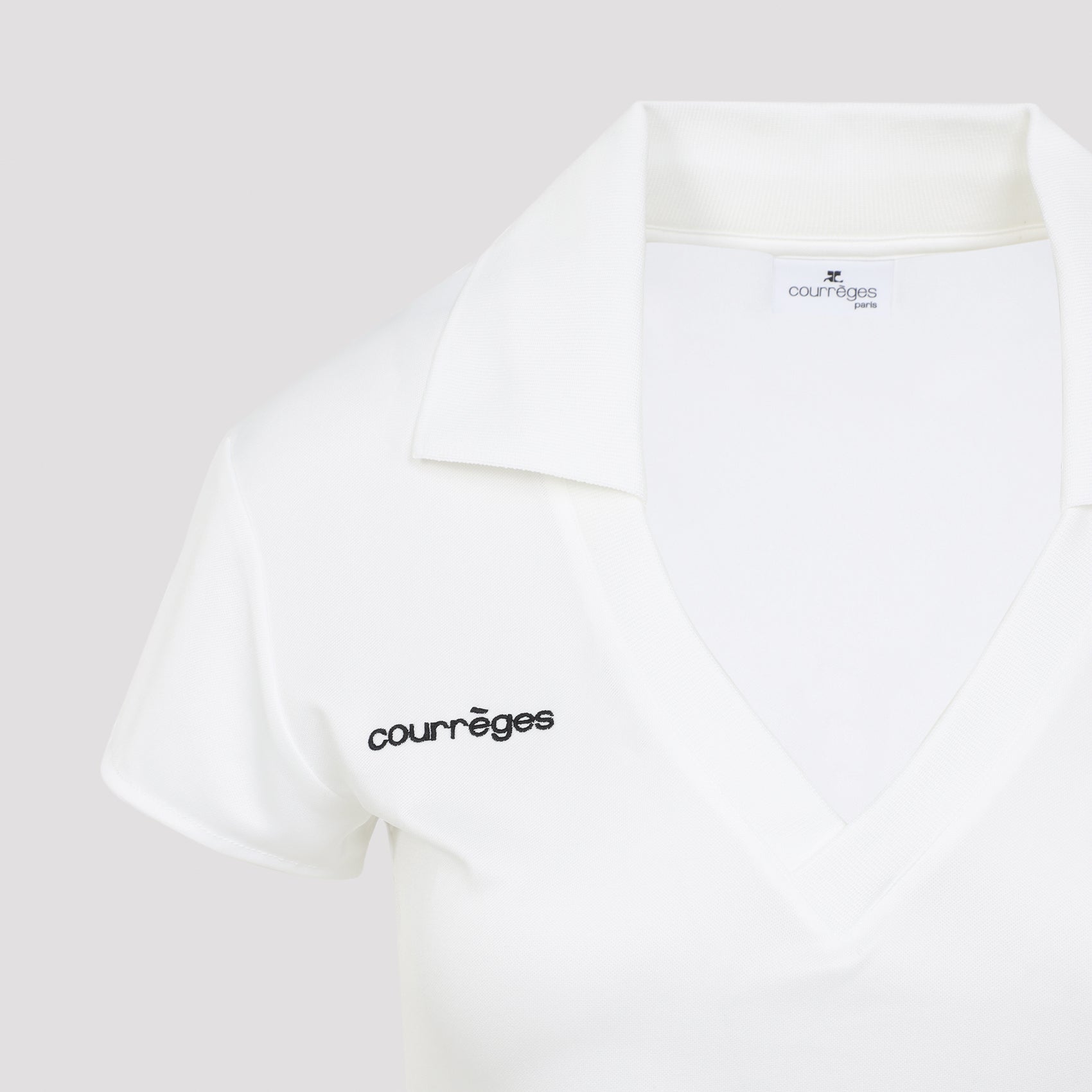 Courreges Cropped Polo