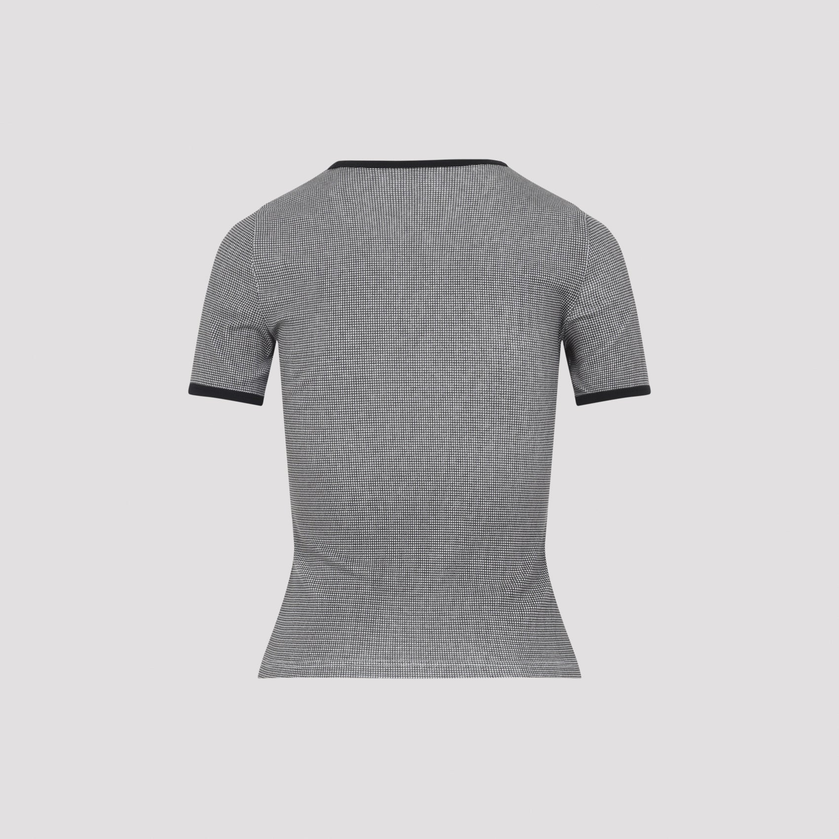 Courreges Houndstooth Contrast T-Shirt