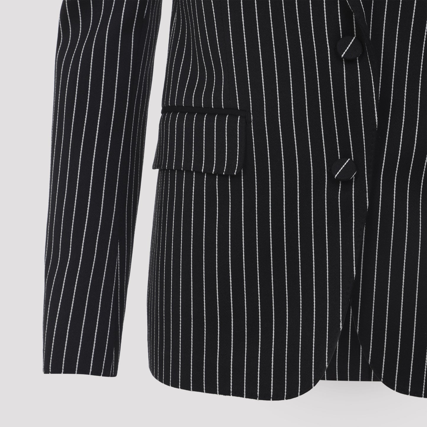 Tom Ford Striped Wool Barathea Jacket